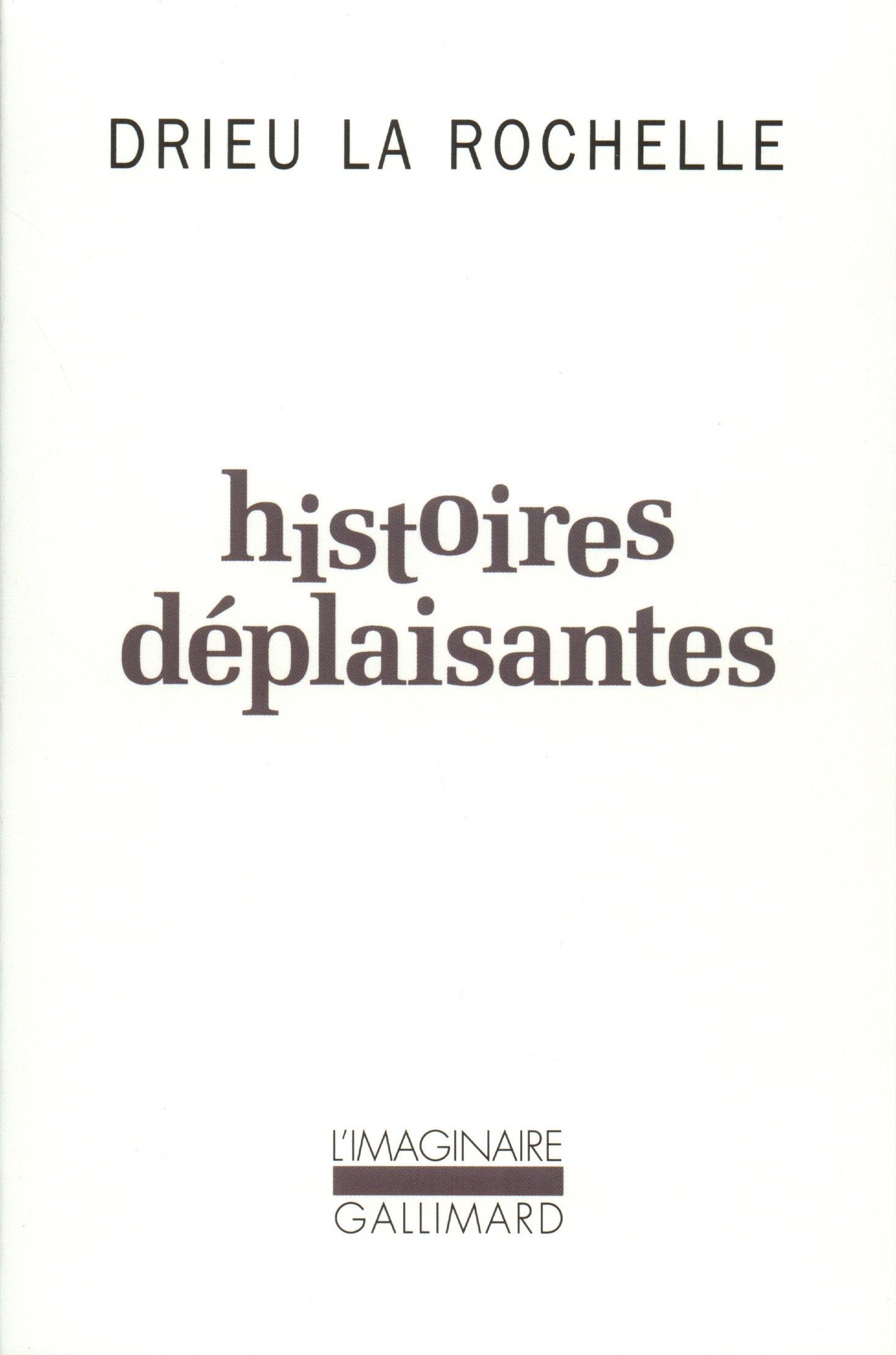 Histoires déplaisantes 9782070714902