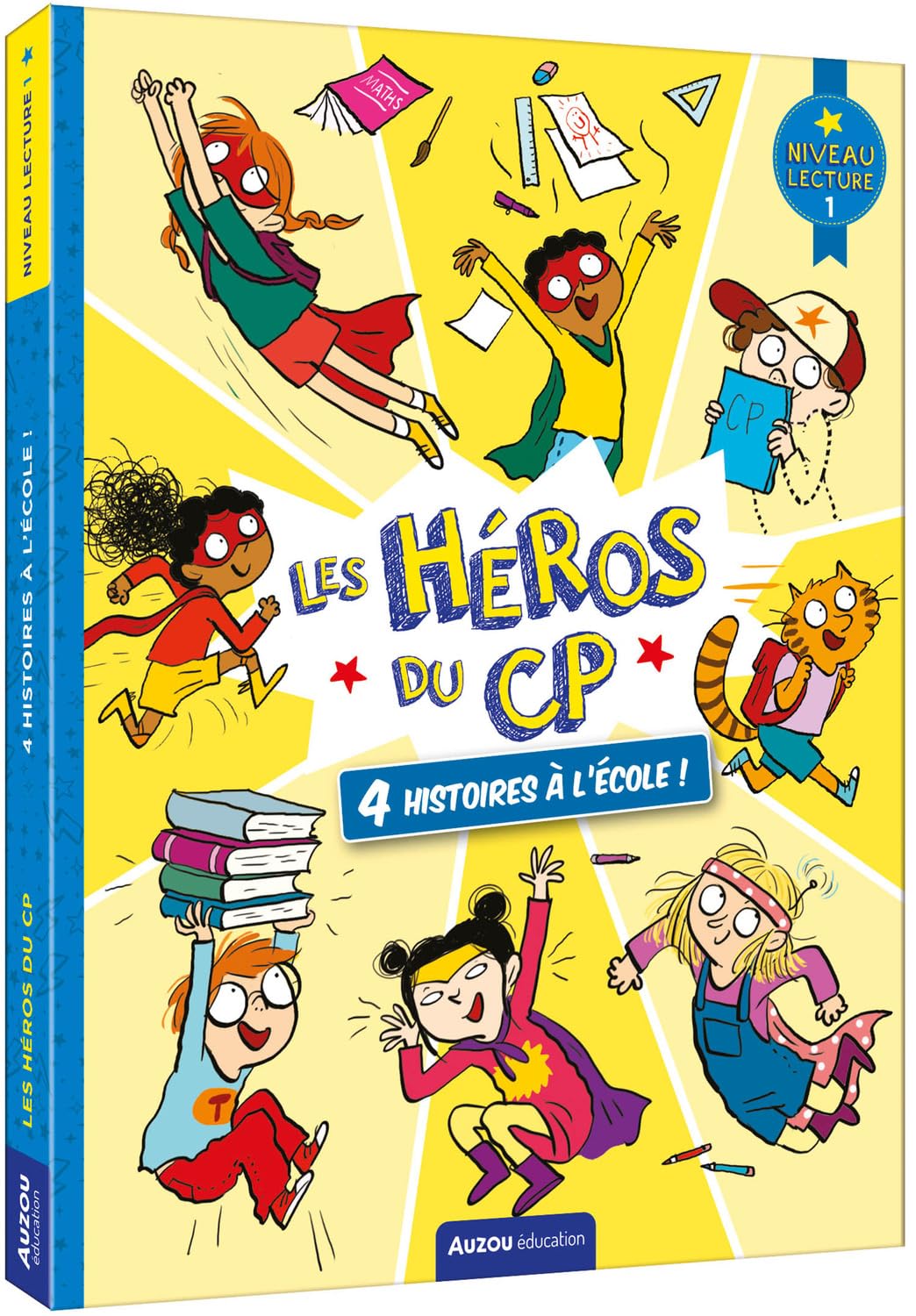 LES HÉROS DU CP - NIVEAU 1 - 4 HISTOIRES À L'ÉCOLE ! 9791039503785