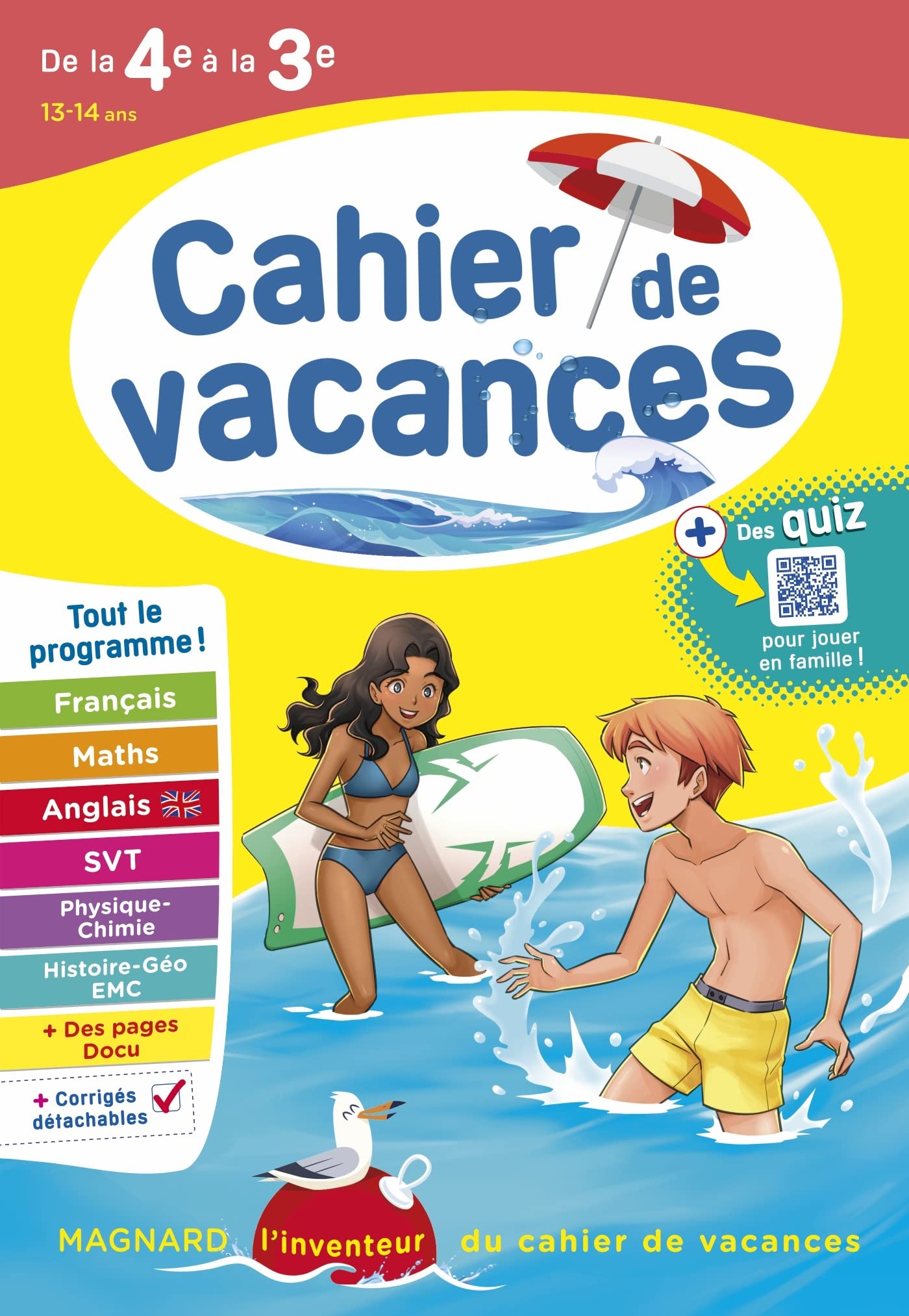 Cahier de vacances 2024, de la 4e vers la 3e: Magnard, l'inventeur des cahiers de vacances 9782210776753