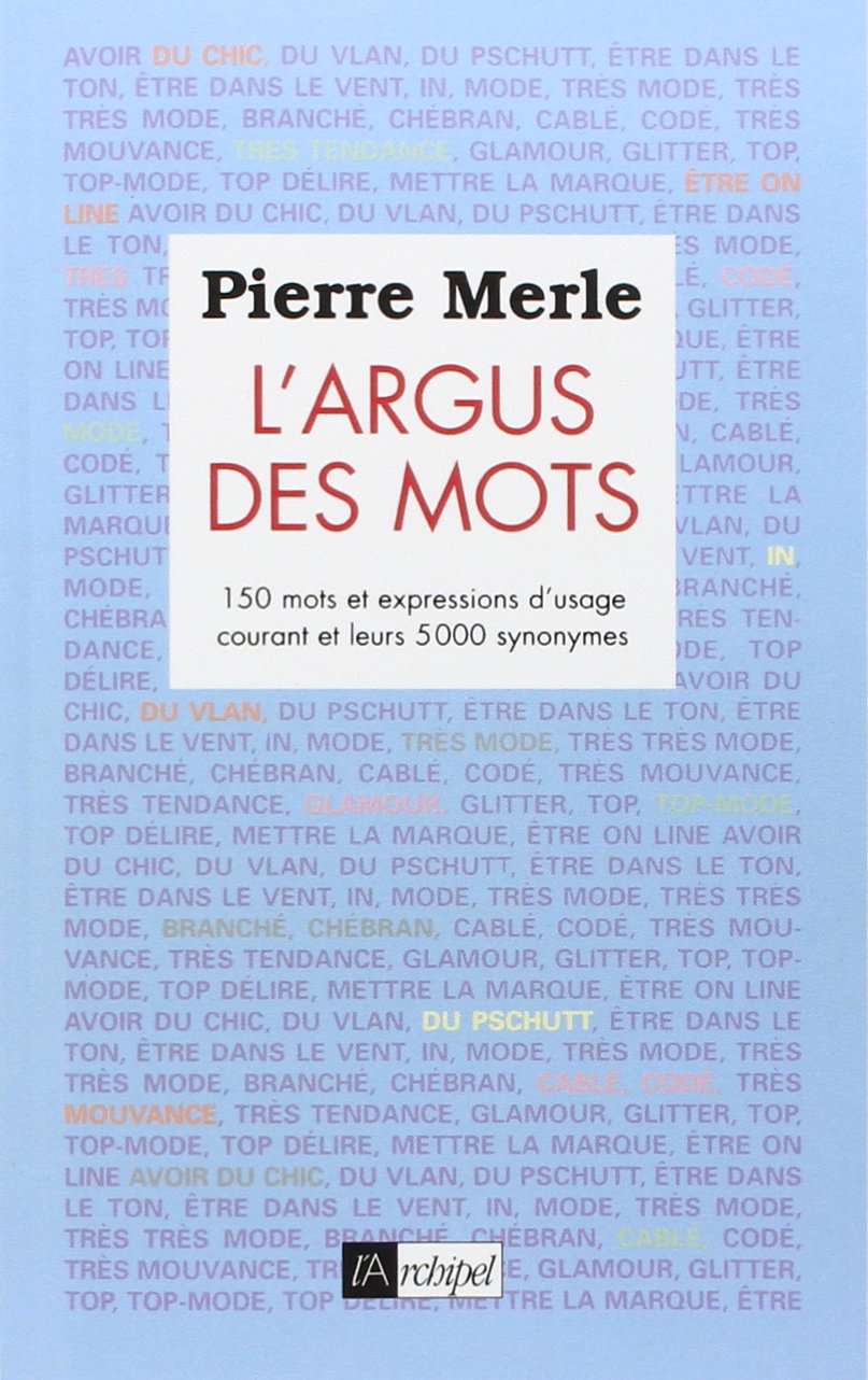 L'argus des mots 9782841870844