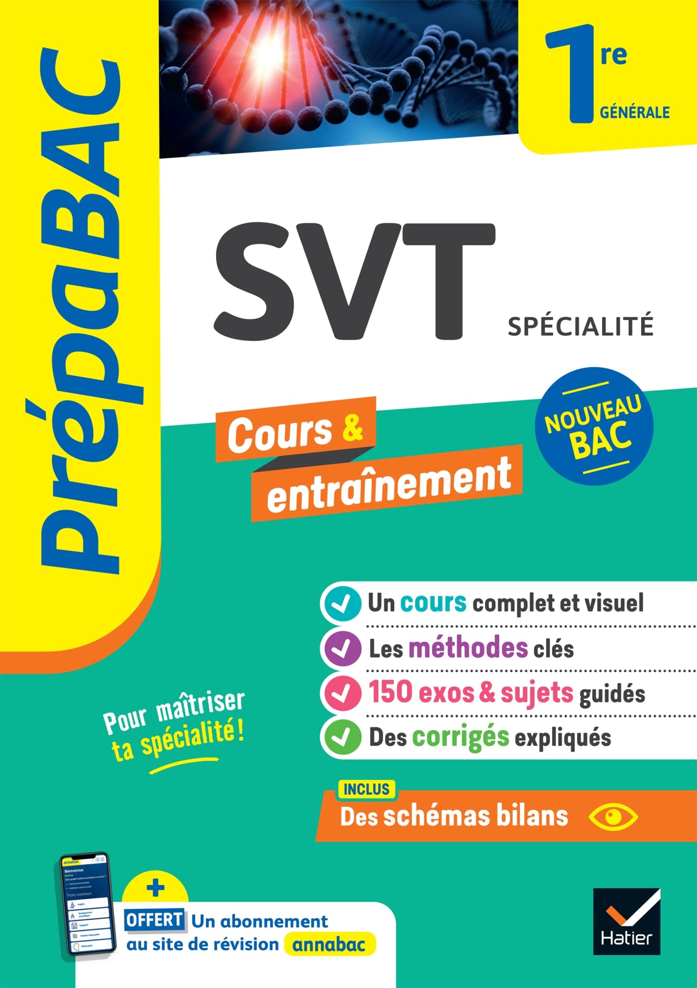 Prépabac - SVT 1re générale (spécialité): cours, méthodes & entraînement (programme de Première) 9782401094956