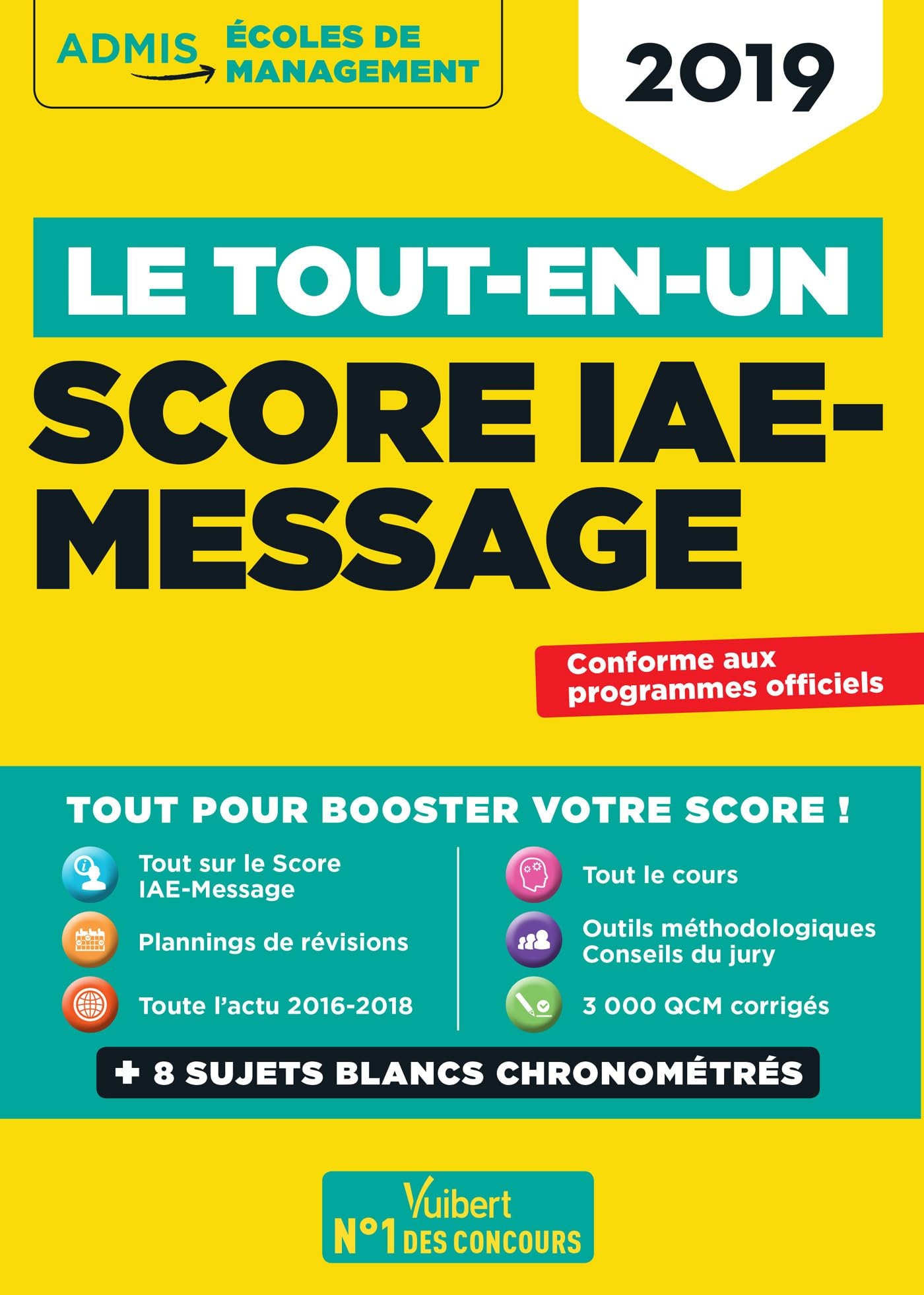 Le Tout-en-un Score IAE-Message: SIM 2019 9782311204902