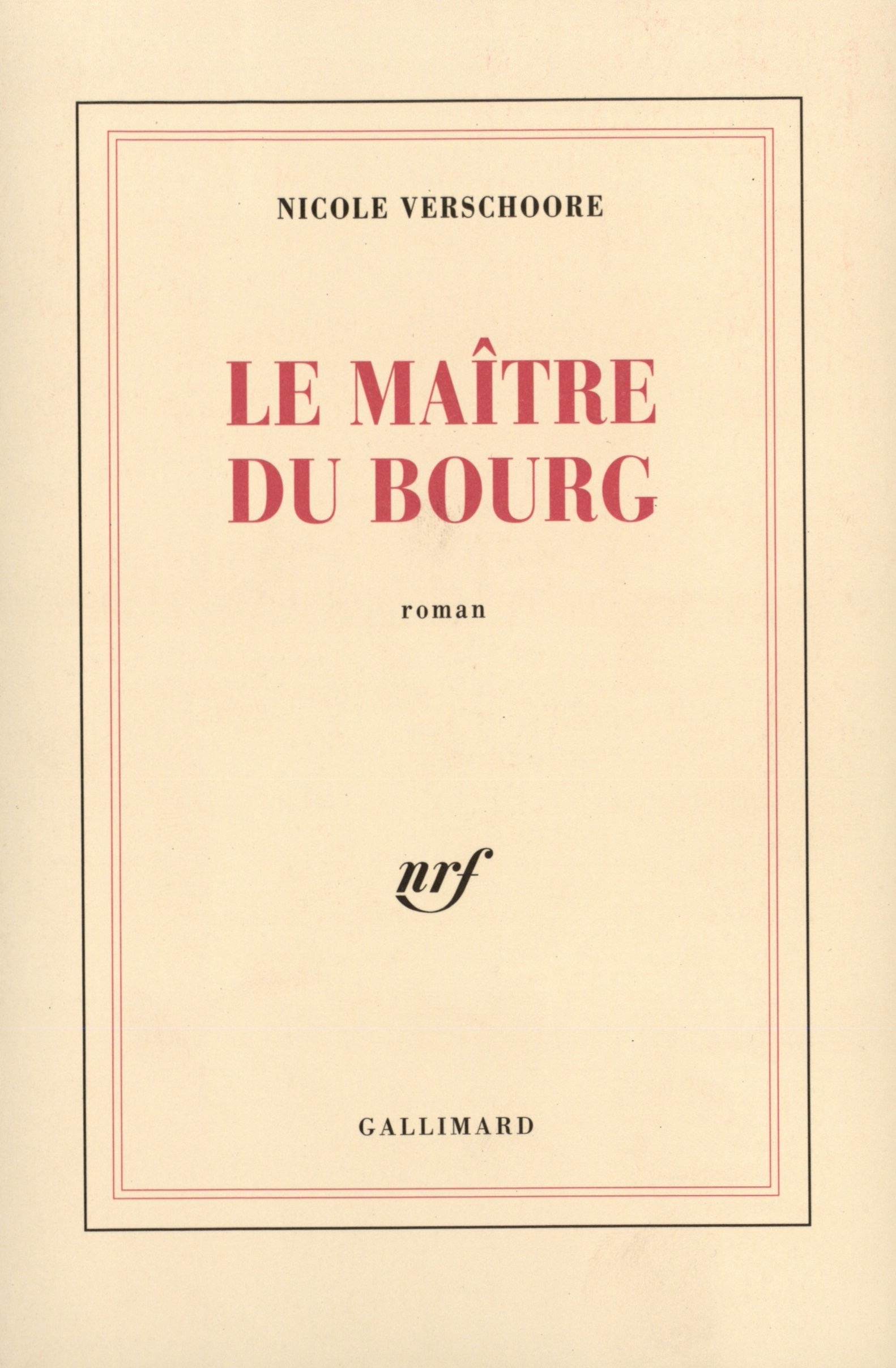 Le Maître du bourg 9782070736218