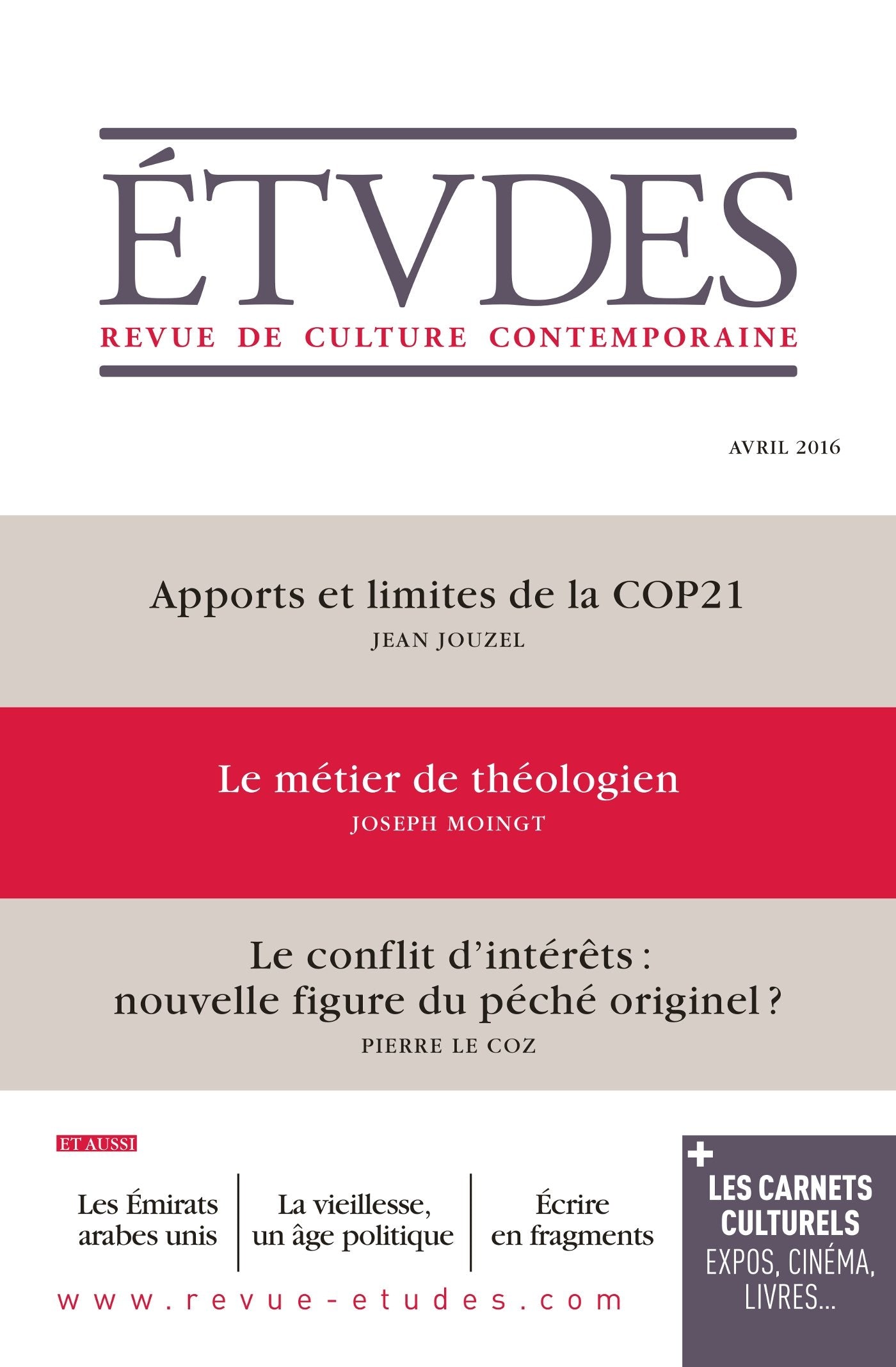 ETUDES AVRIL 2016 9782370960658