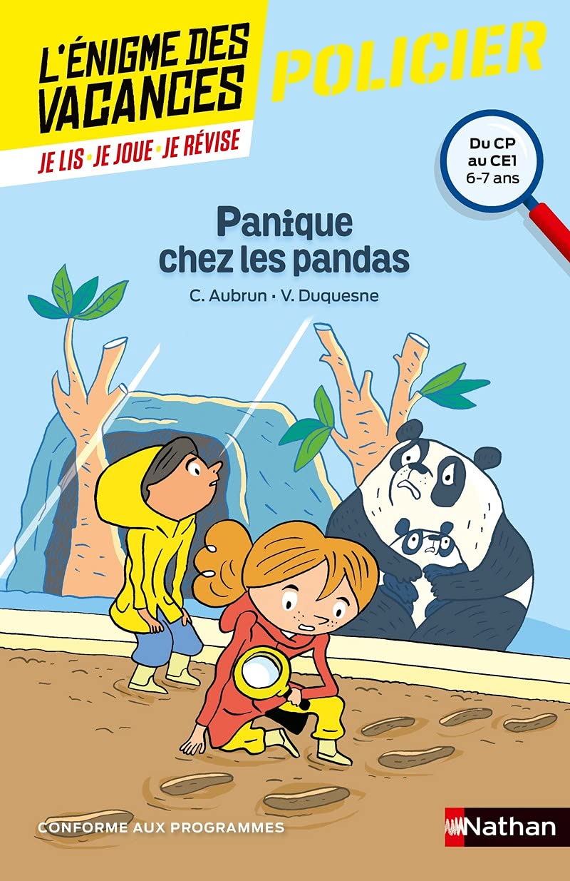 L'énigme des vacances - Panique chez les pandas - Un roman-jeu pour réviser les principales notions du programme - CP vers CE1 - 6/7 ans 9782091932781