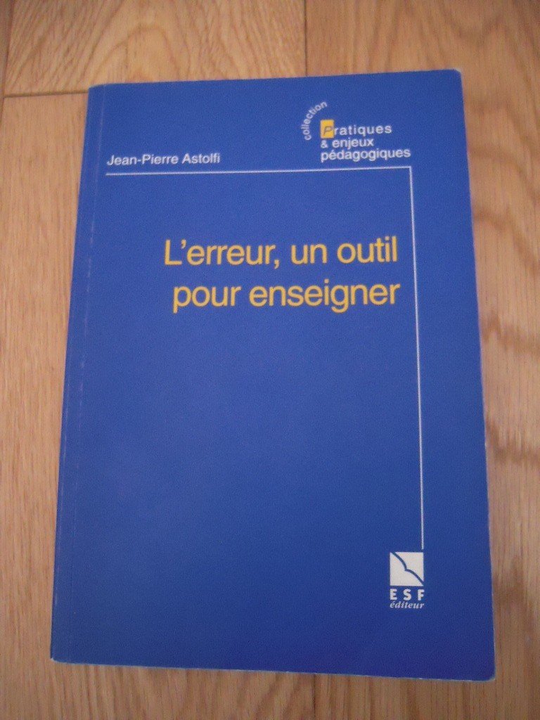 L'Erreur, un outil pour enseigner 9782710112037