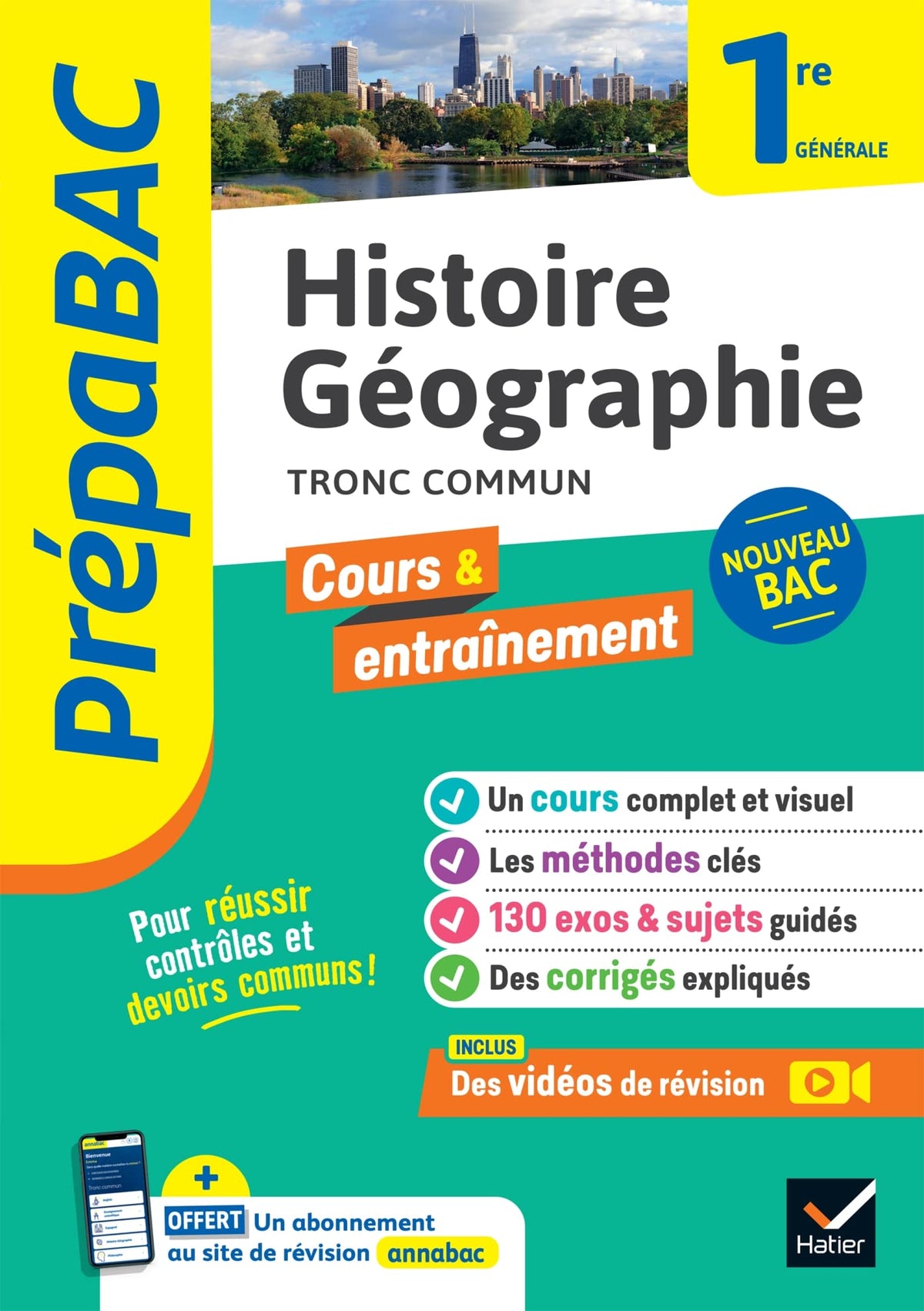 Prépabac - Histoire-Géographie 1re générale: cours, méthodes & entraînement (programme de Première) 9782401095007
