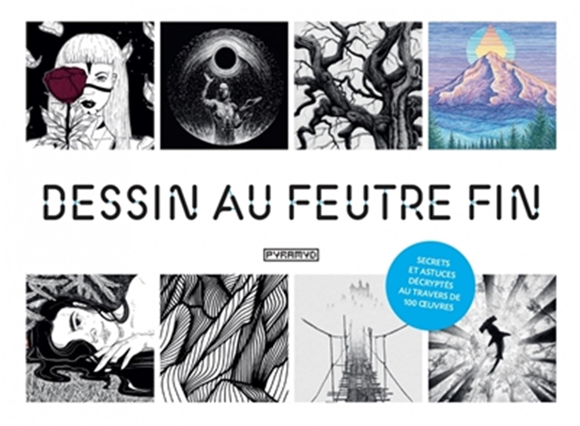 Dessin au feutre fin: Secrets et astuces décryptés au travers de 100 oeuvres 9782350174709