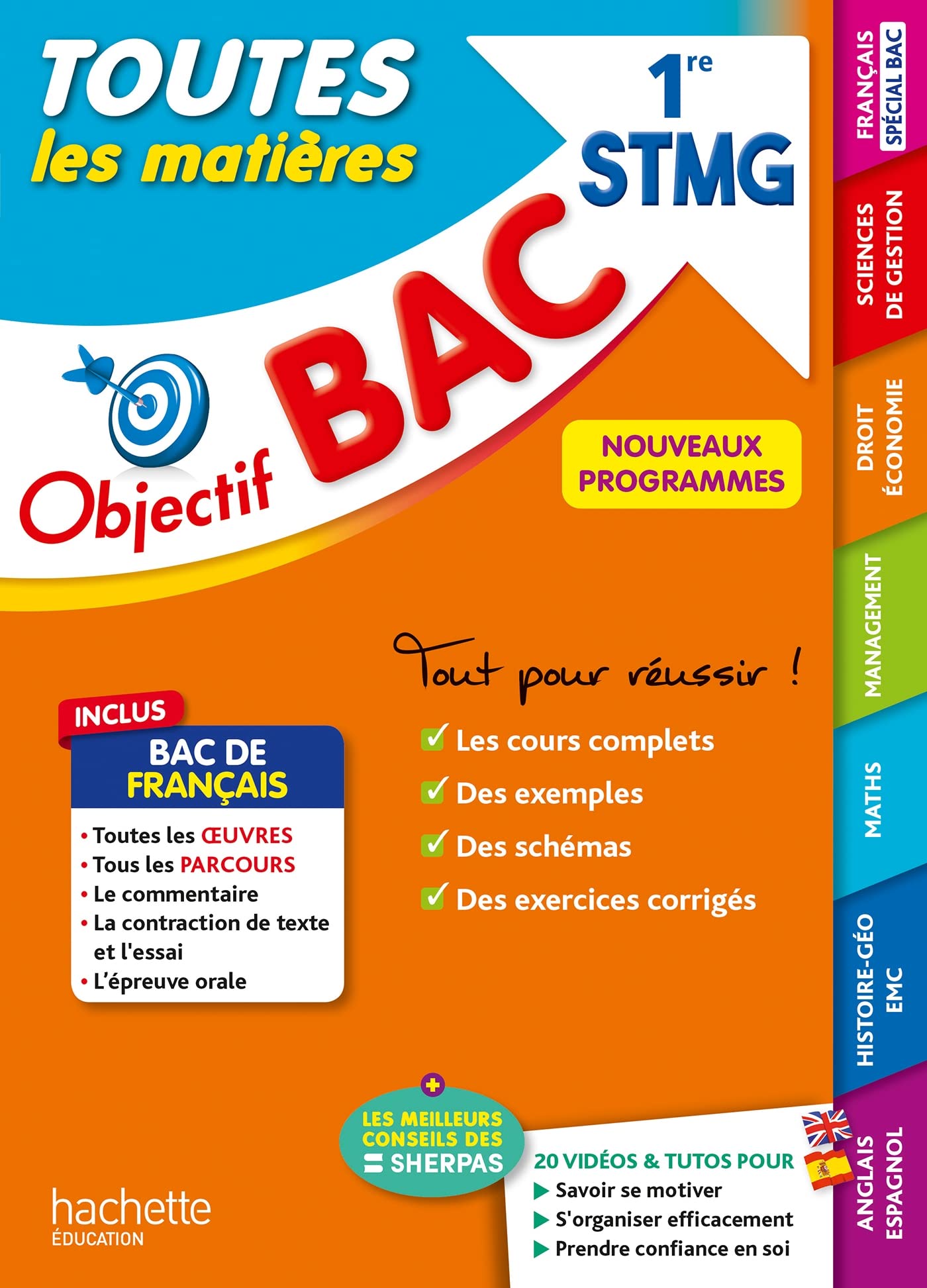 Objectif BAC 2025 - 1re STMG Toutes les matières 9782017226529