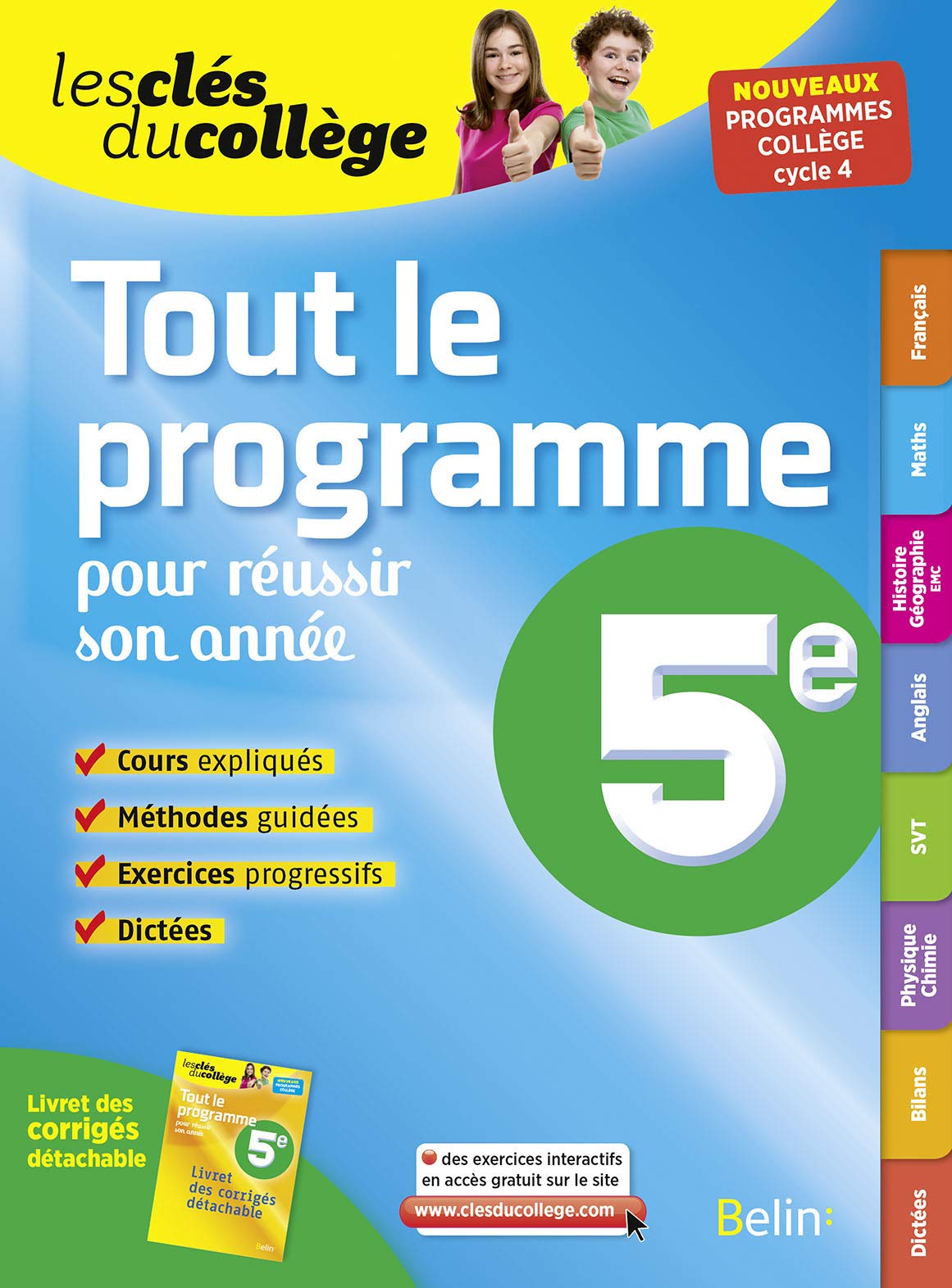 Tout le programme pour réussir son année 5e 9782701199498