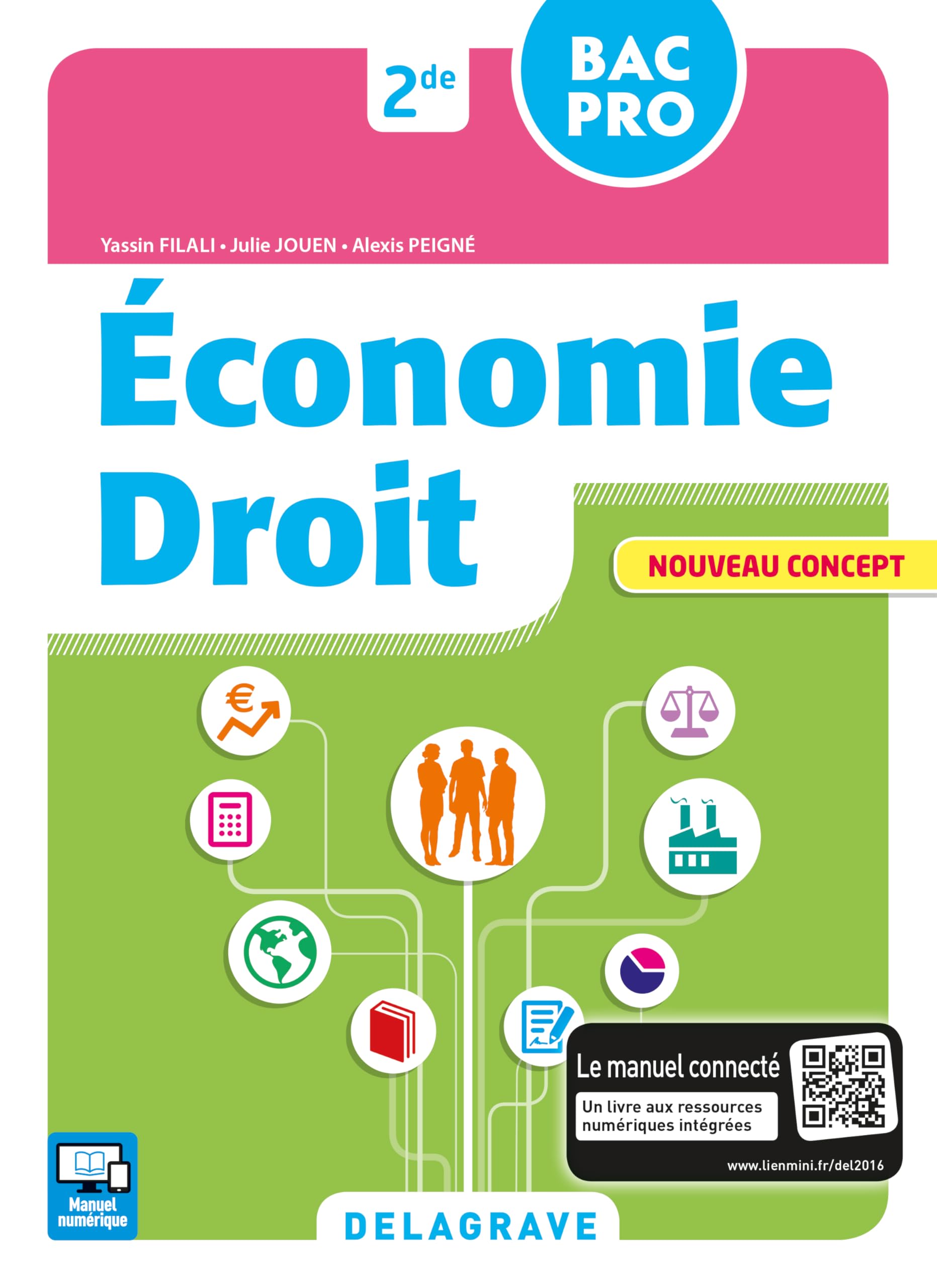 Économie Droit 2de Bac Pro En contextes (2016) - Pochette élève 9782206202884