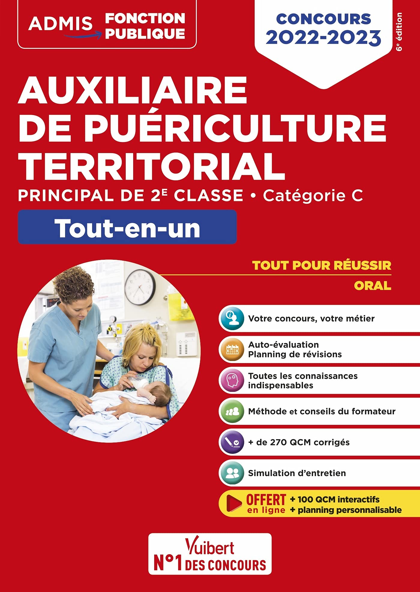 Concours Auxiliaire de puériculture territorial - Catégorie C - Tout-en-un: Concours 2022-2023 9782311211443