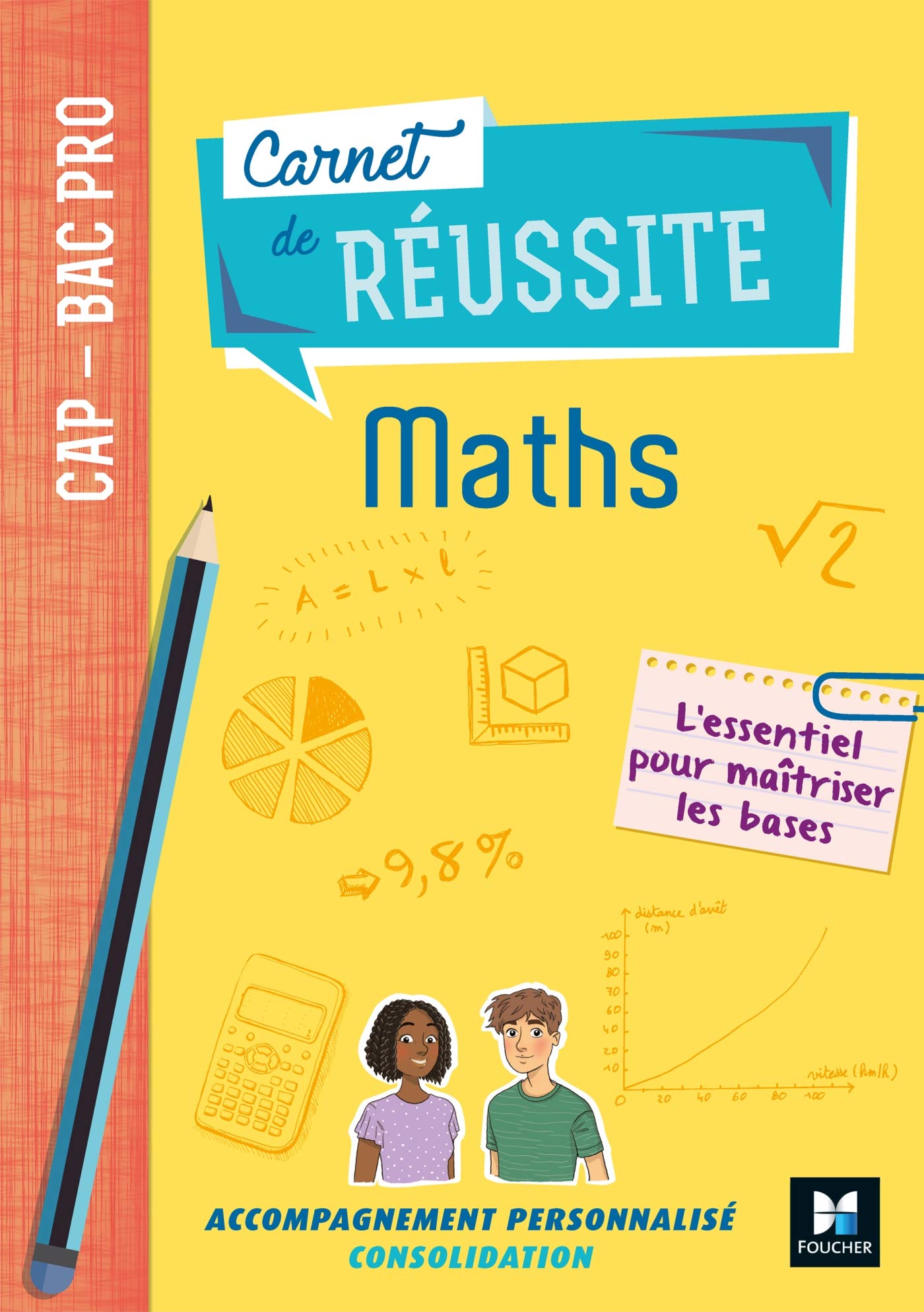 Carnet de réussite MATHS - CAP-Bac Pro - Éd. 2019 - Manuel élève 9782216153602