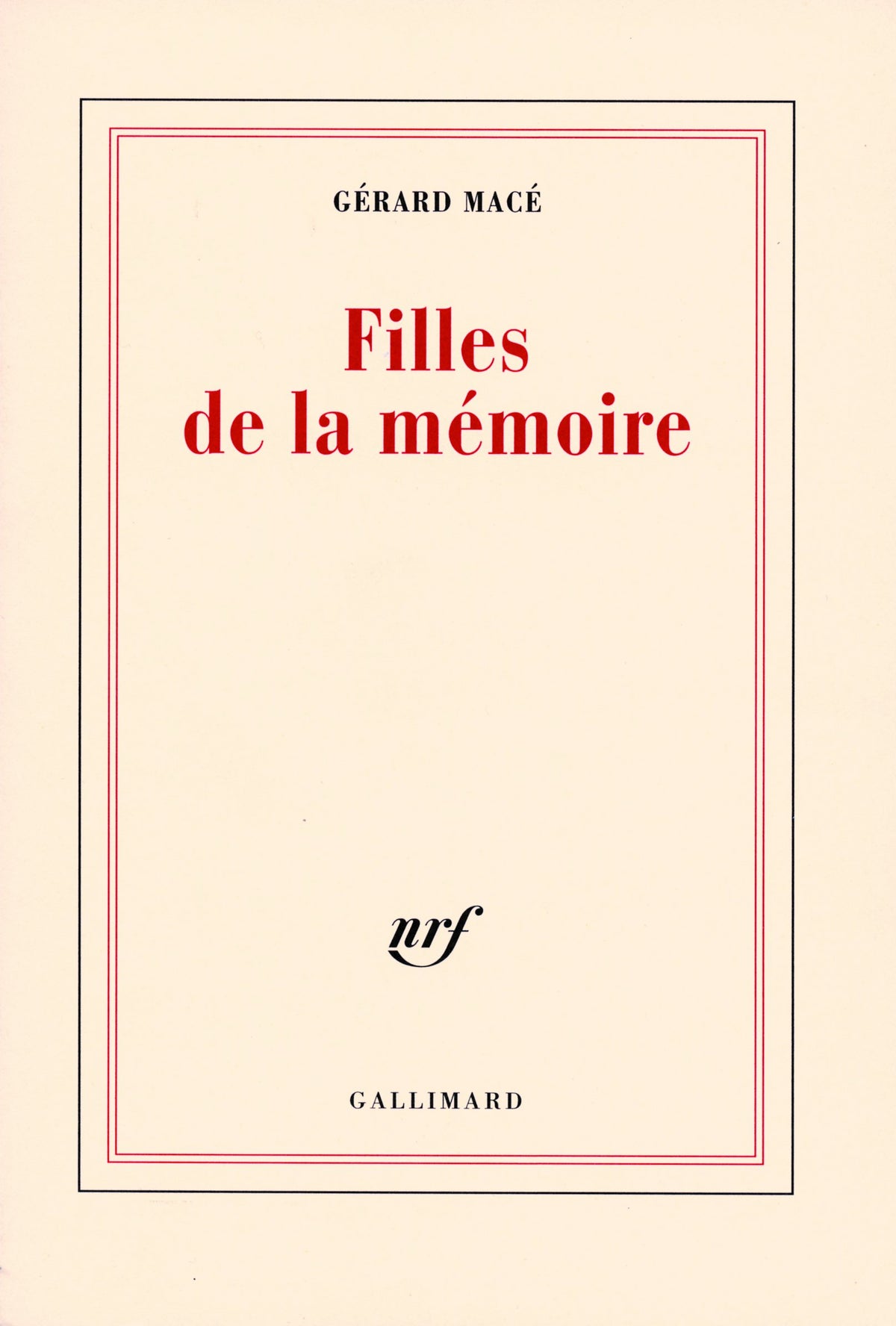 Filles de la mémoire 9782070783632