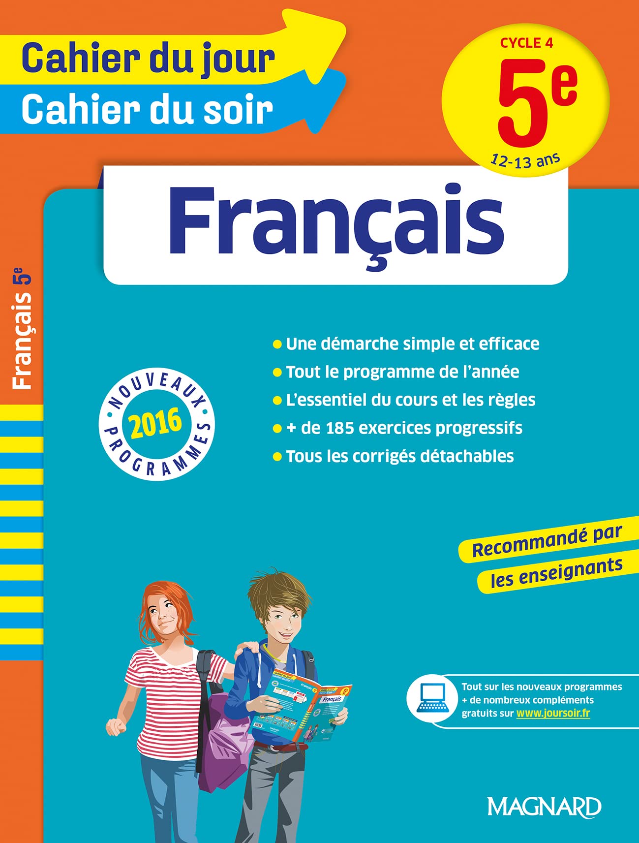 Cahier du jour/Cahier du soir Français 5e - Nouveau programme 2016 9782210752924