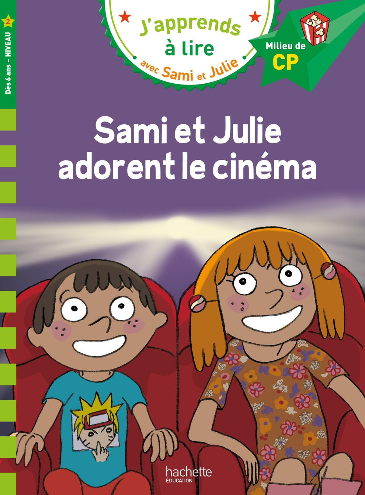 Sami et Julie CP niveau 2 Sami et Julie adorent le cinéma 9782017269397