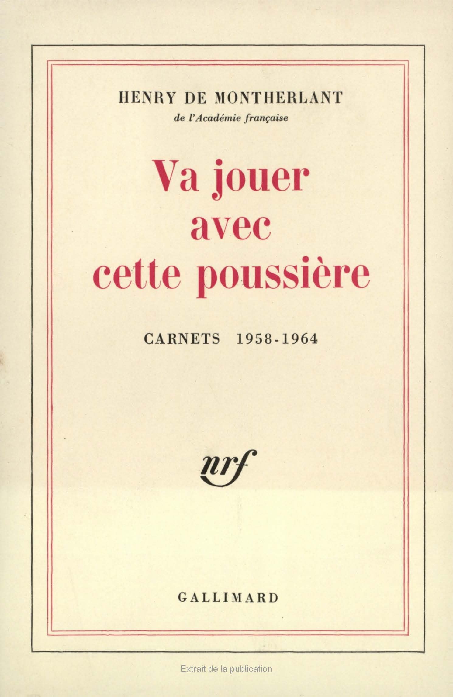 Va jouer avec cette poussière 9782070245932