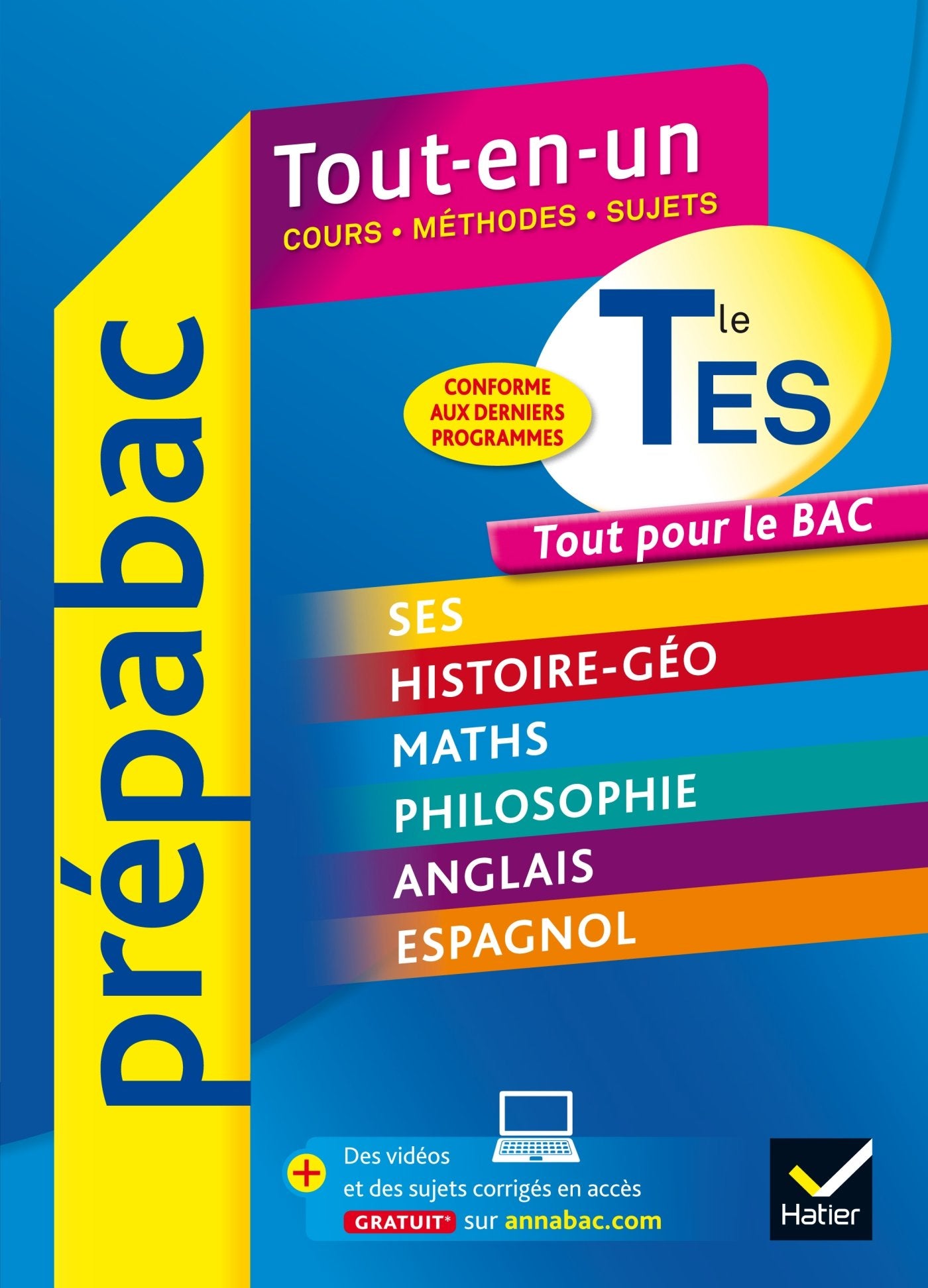Prépabac Tout-en-un Tle ES 9782218981524