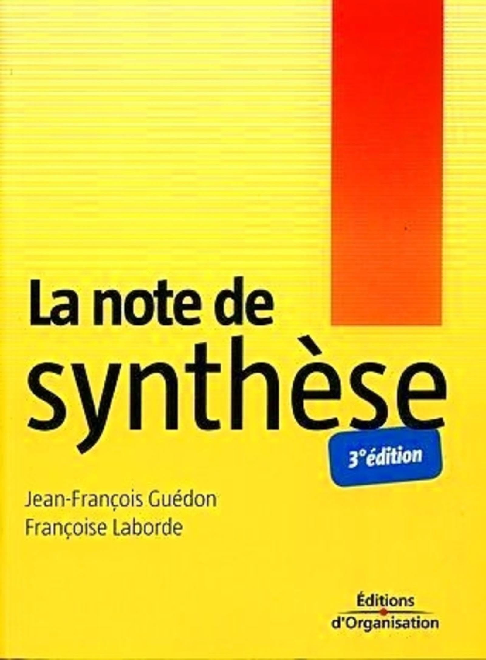 La note de synthèse 9782708133044