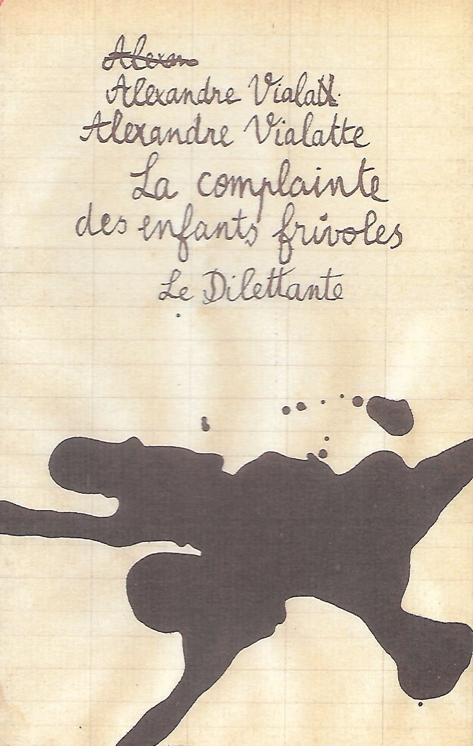 La Complainte des enfants frivoles 9782842630270