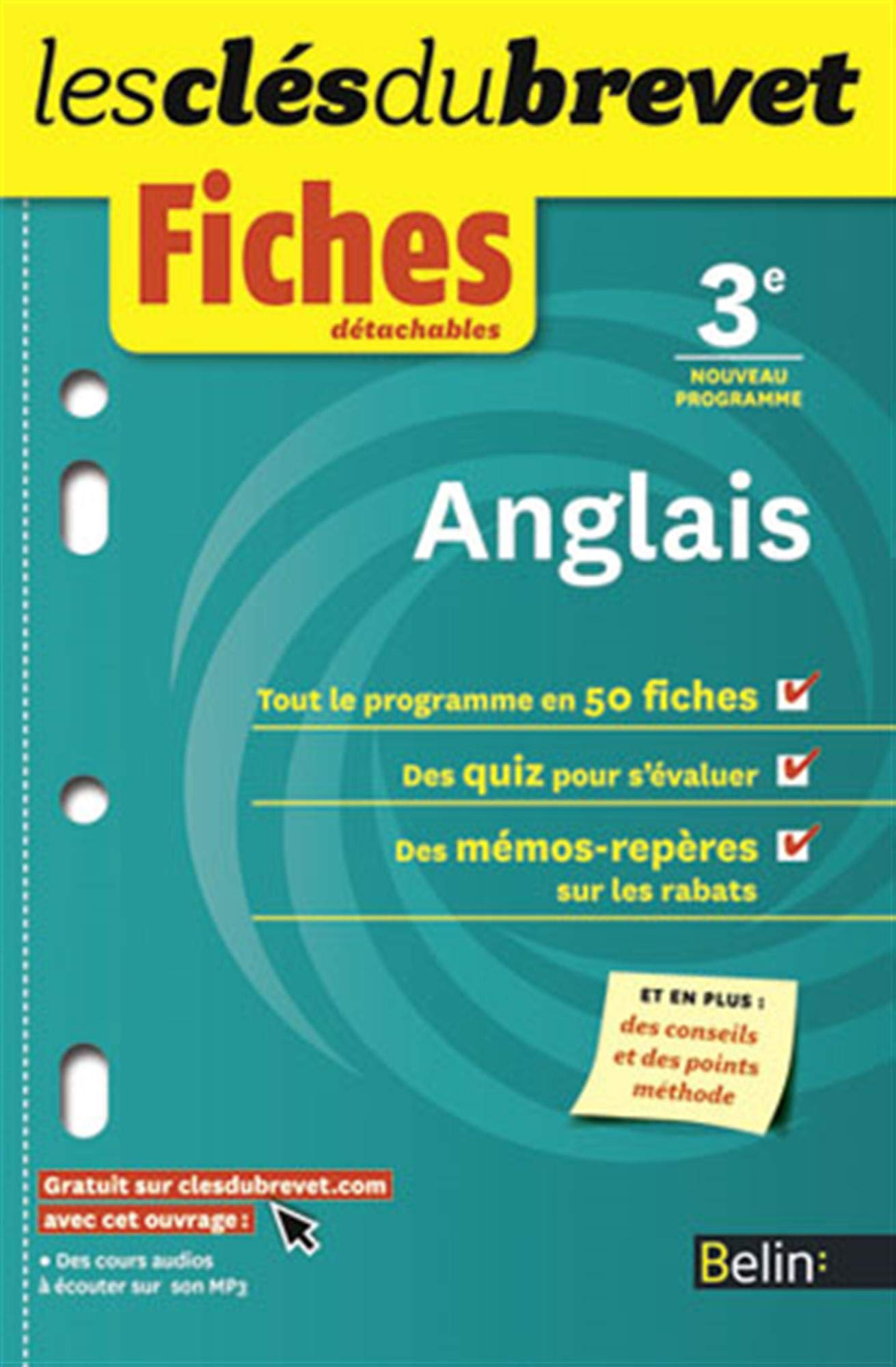 Fiches Anglais - 3ème: Les clés du brevet 9782701165486