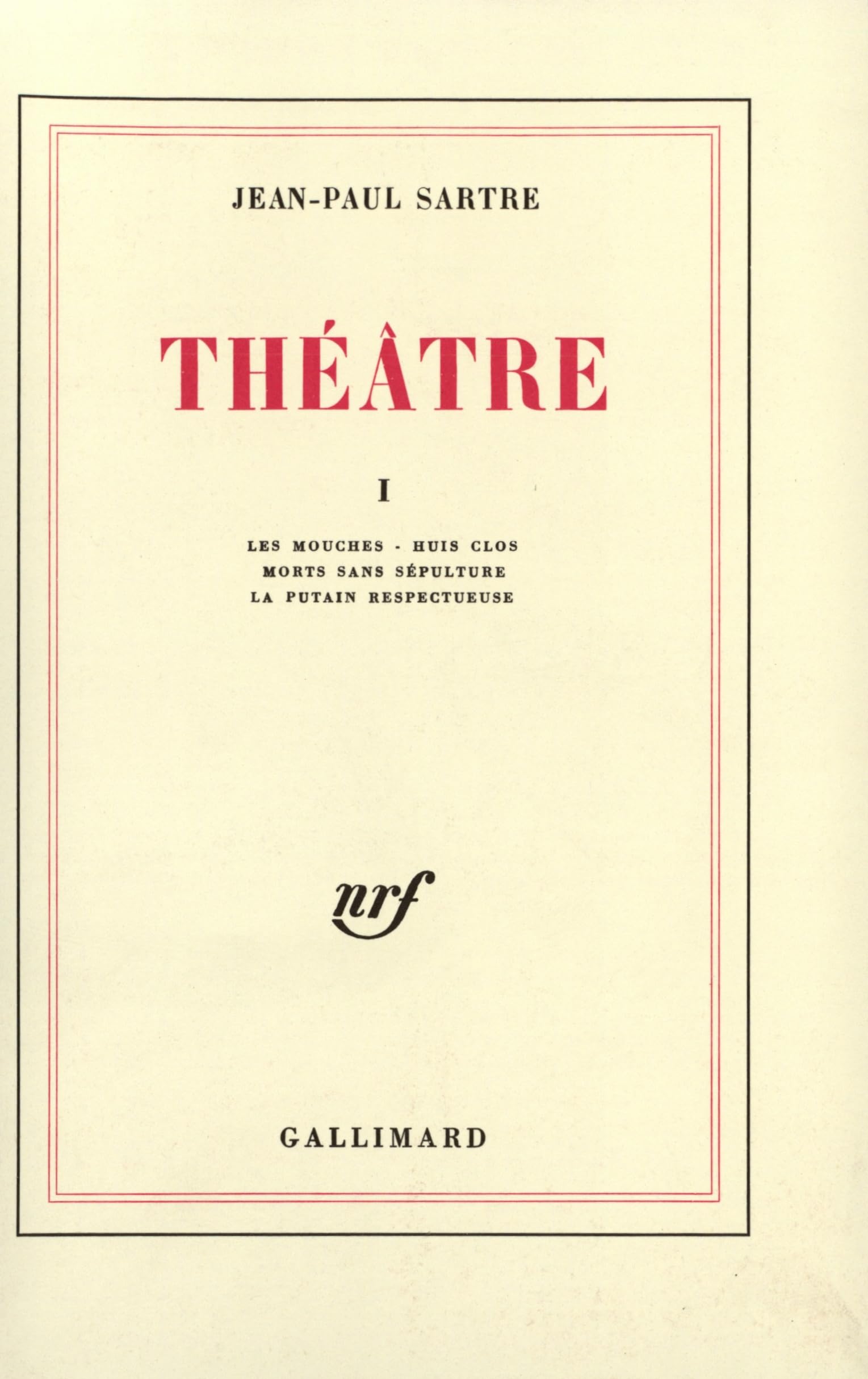 Théâtre (Tome 1) 9782070257607