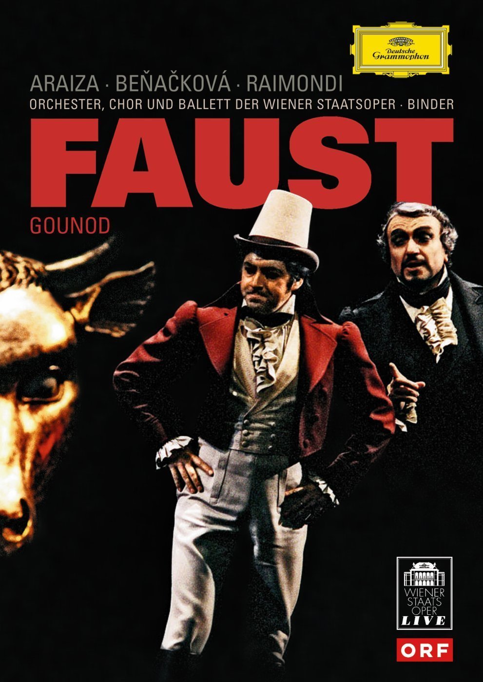 Gounod - Faust / Araiza · Benackova · Raimondi · Binder · Ken Russell [Wiener Staatsoper 1985] 0044007341087