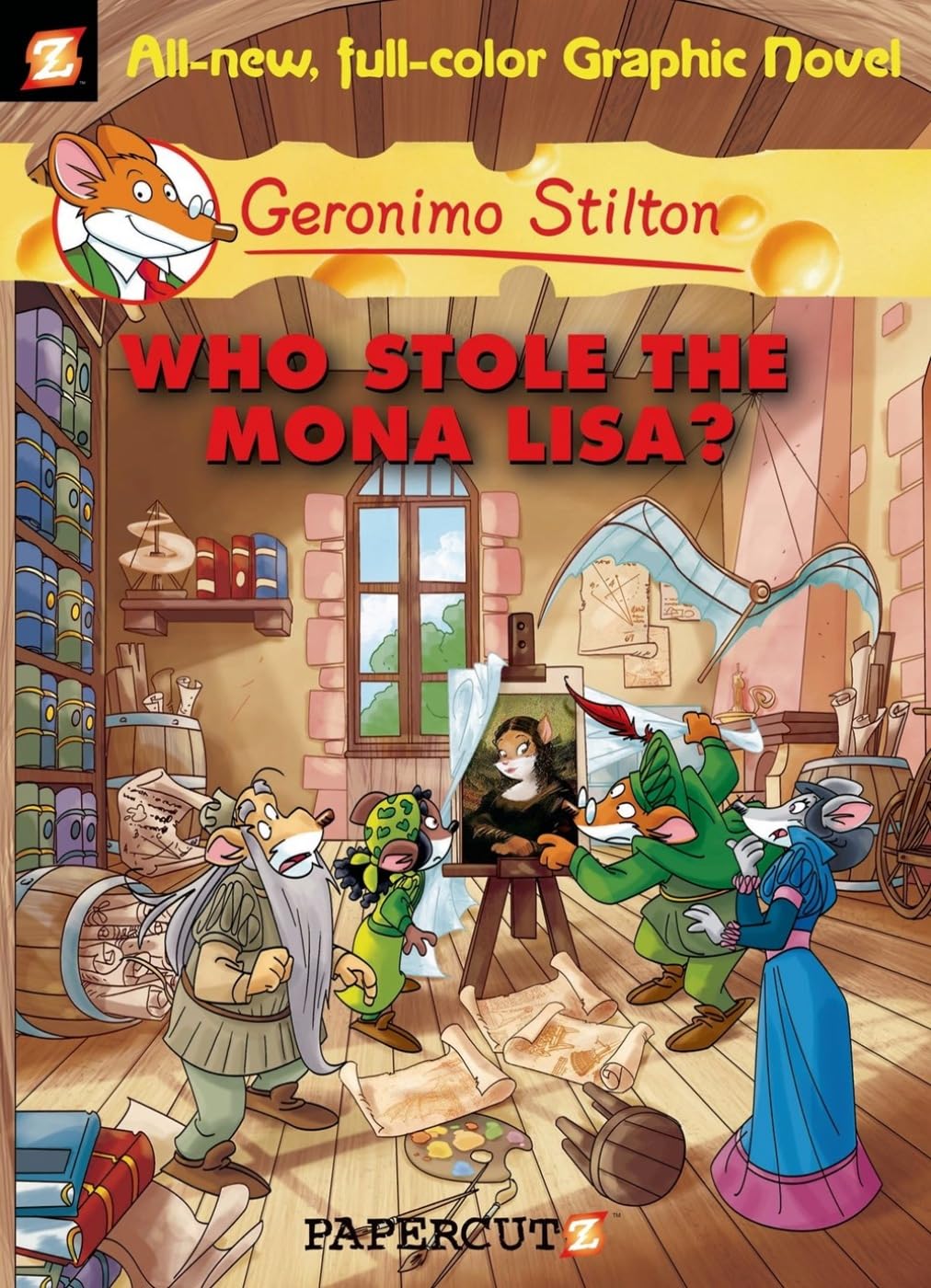 Geronimo Stilton Graphic Novels #6: Who Stole the Mona Lisa? (Volume 6) 9781597072229