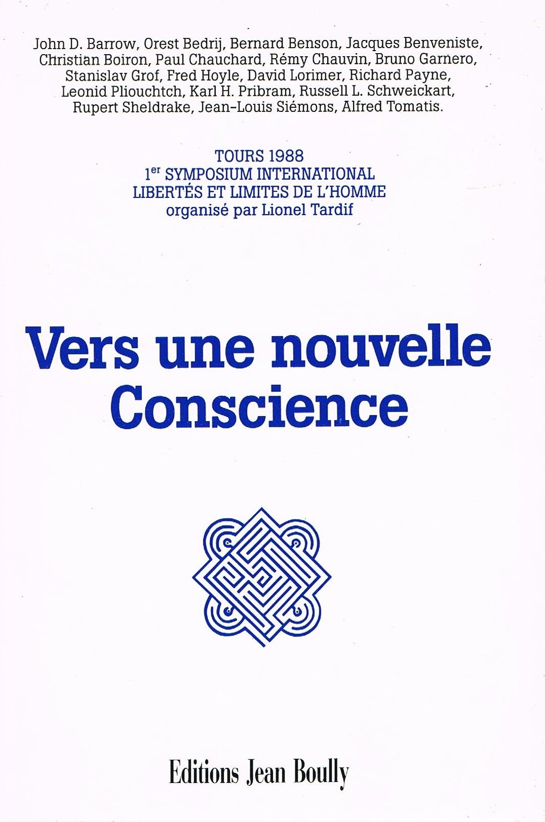 vers une nouvelle conscience 9782878180091