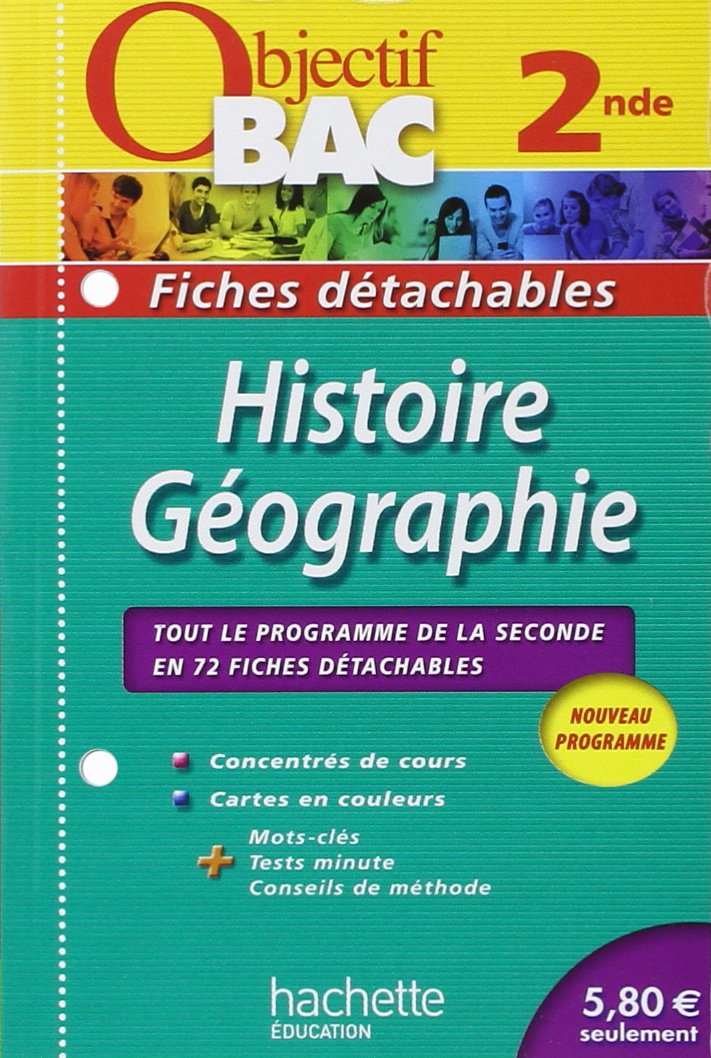 Histoire-Géographie 2e: Fiches détachables 9782011601742