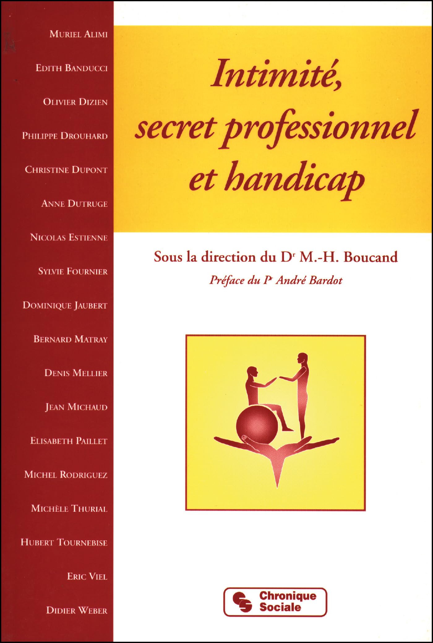 Intimité, secret professionnel et handicap 9782850083174