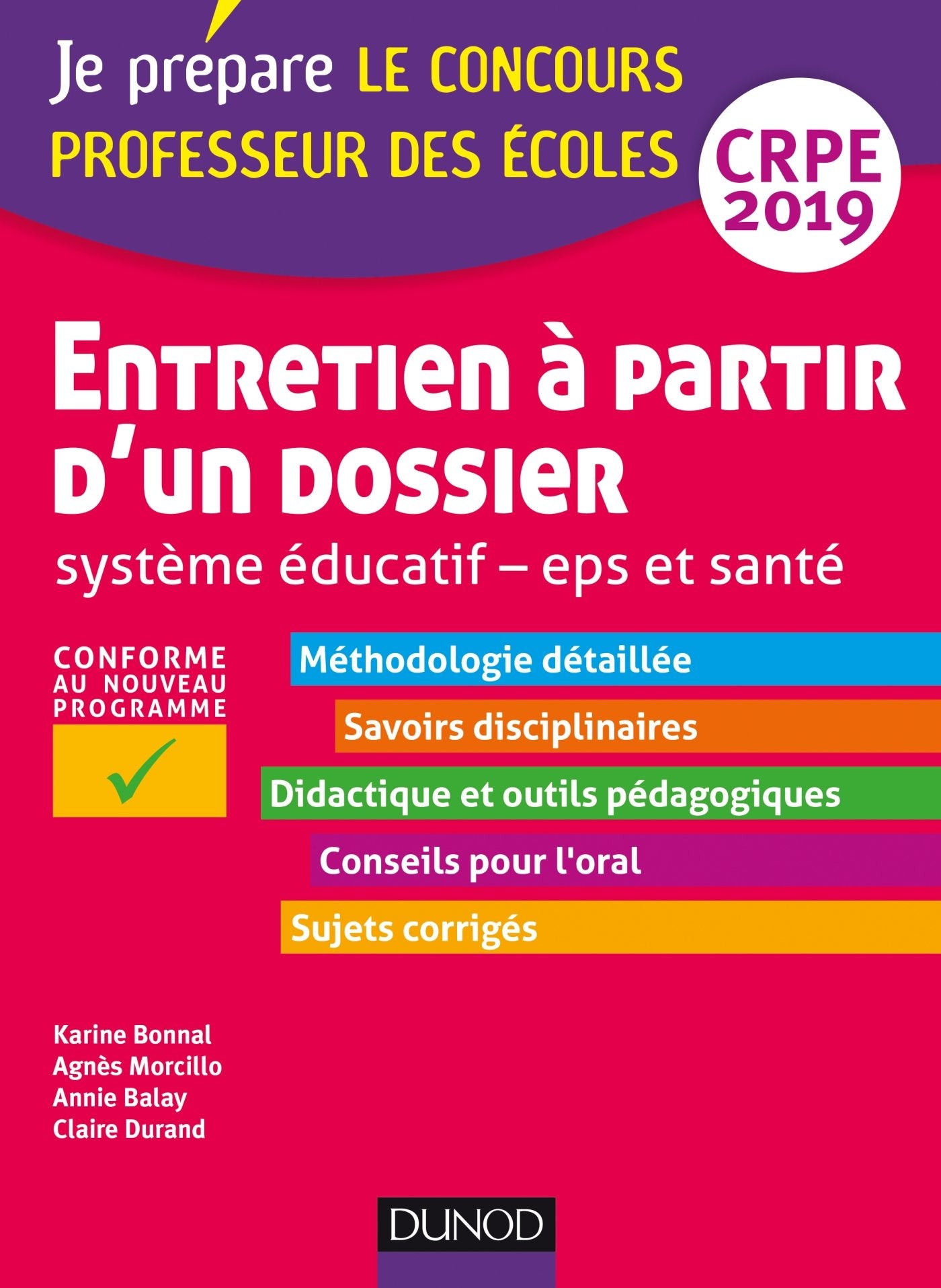 Entretien à partir d'un dossier CRPE: Système éducatif, EPS et santé, oral/admission 9782100784325