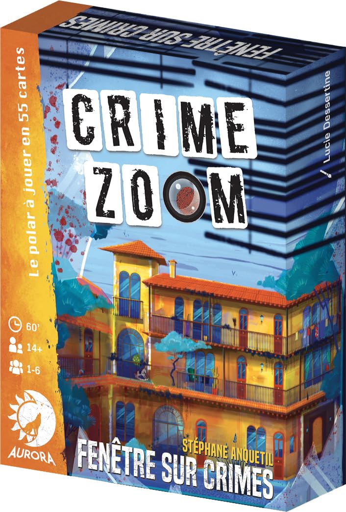 Asmodee Aurora Crime Zoom : Fenêtre sur Crimes - Jeux de société - Jeux d'enquêtes - Jeux d'observation - A partir de 14 Ans - 1 à 6 Joueurs - Version française 9782491629045