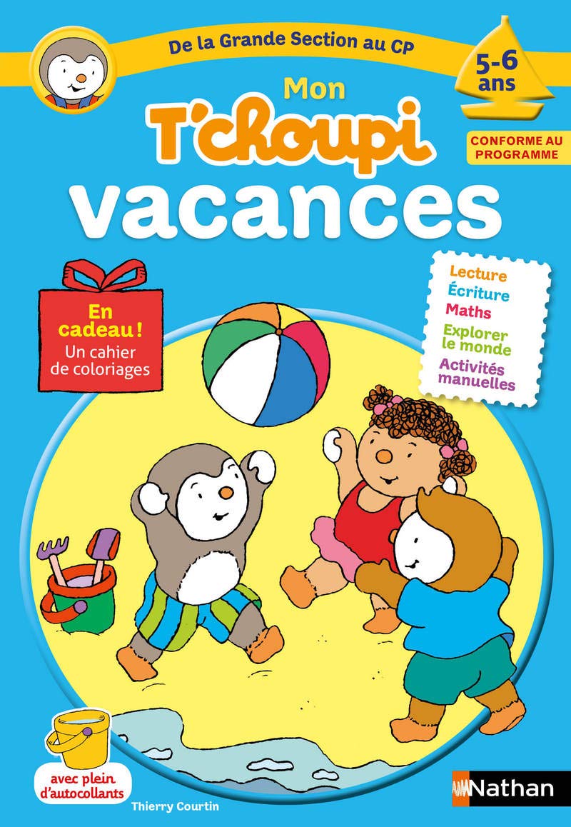 Cahier de vacances T'choupi - j'entre au CP - 5/6 ans: De la GS au CP 9782091932231