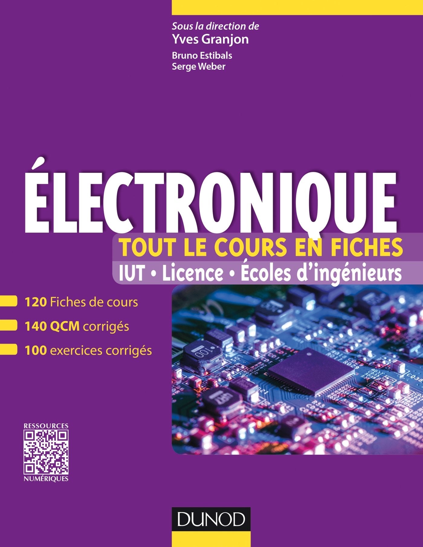 Electronique - Tout le cours en fiches: 120 fiches de cours, QCM et exercices corrigés 9782100722228