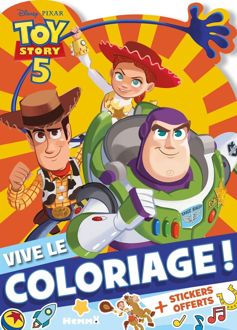 Disney Pixar Toy Story 5 - Vive le coloriage ! Livre coloriage avec stickers Livre de coloriage avec stickers 4 ans - Livre coloriage avec stickers Disney - Livre coloriage avec stickers Toy Story 9782508063718