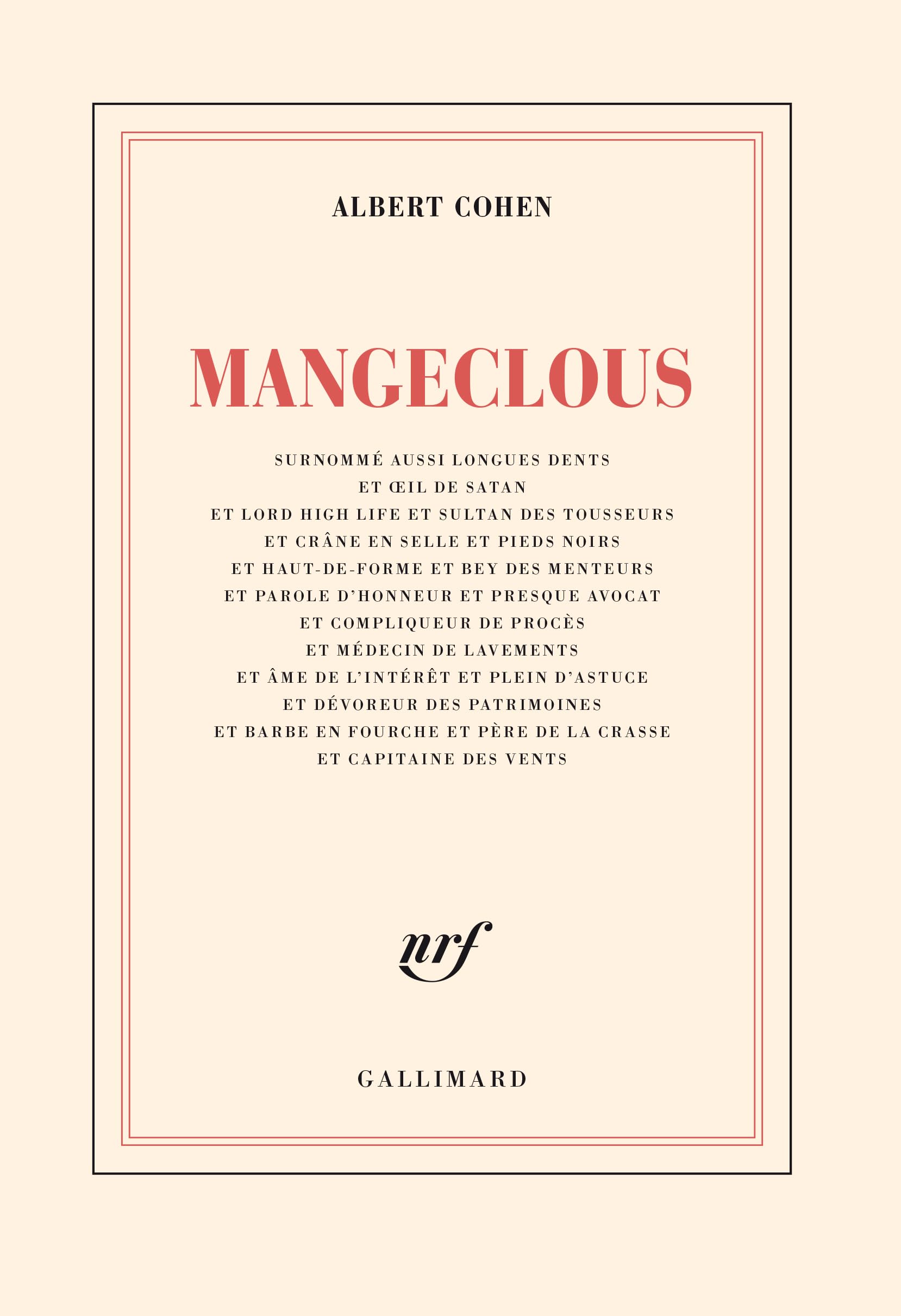Mangeclous 9782070216024