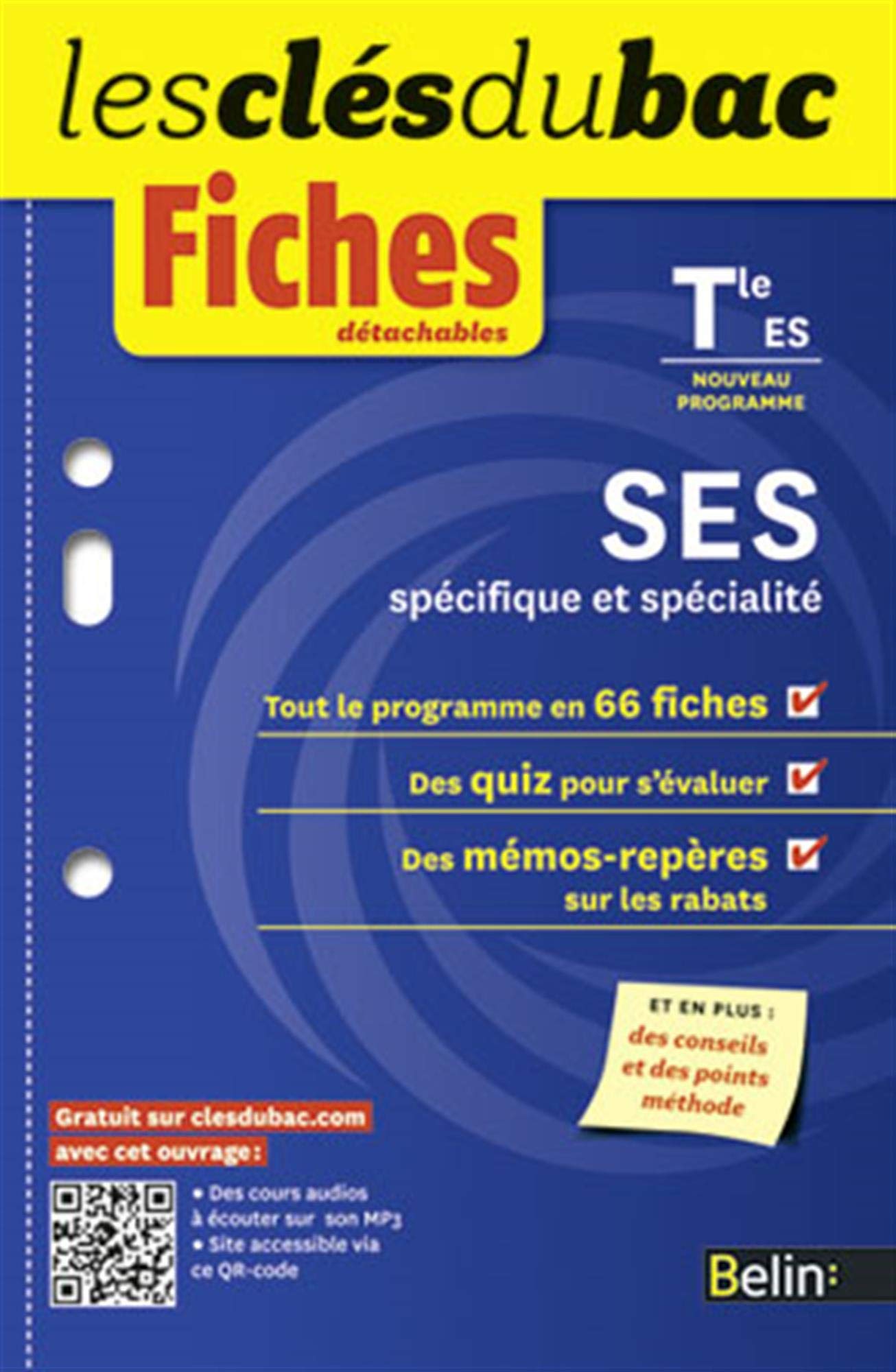 CLES DU BAC FICHES SES T (0) 9782701163604