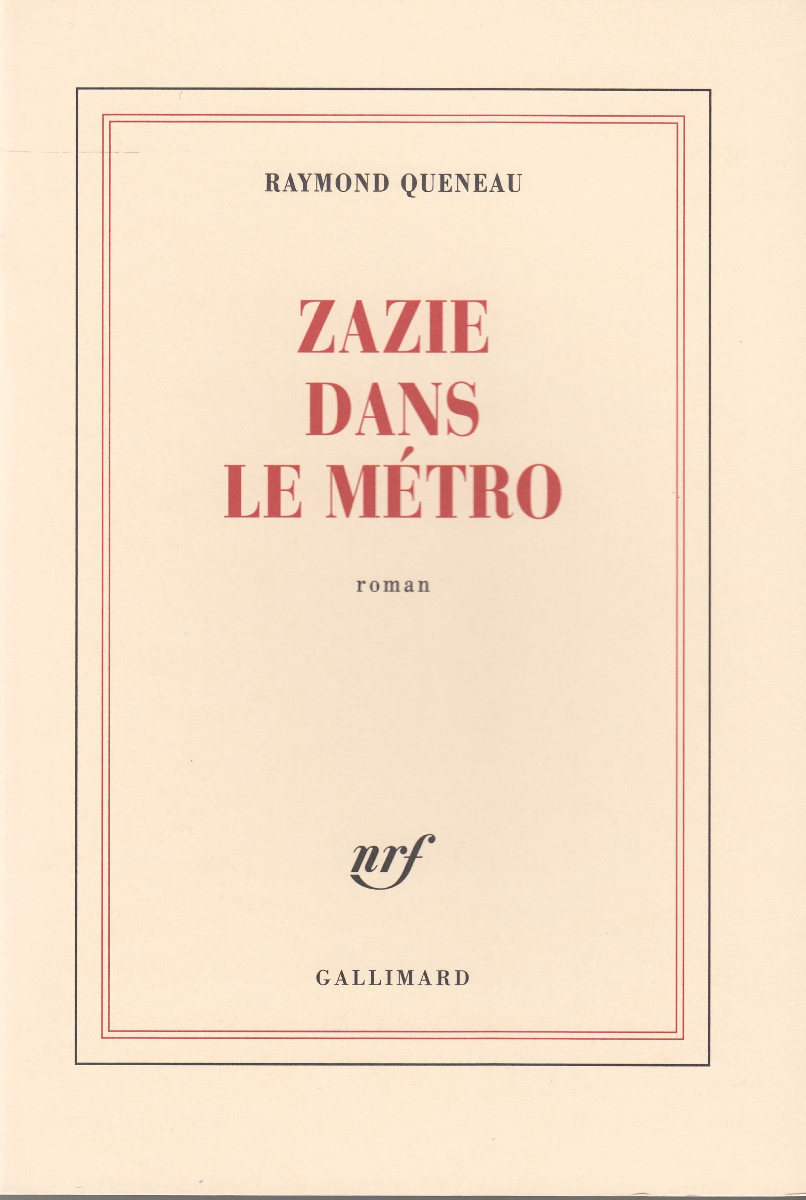 Zazie dans le métro 9782070253173