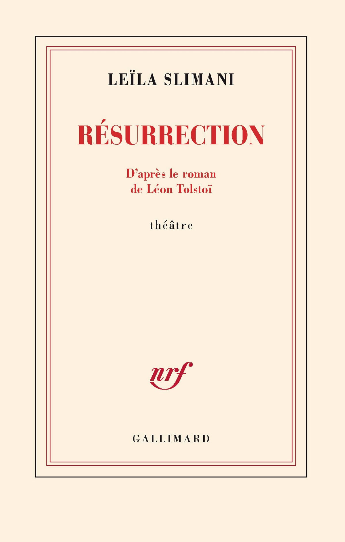 Résurrection: D'après le roman de Léon Tolstoï 9782073169631