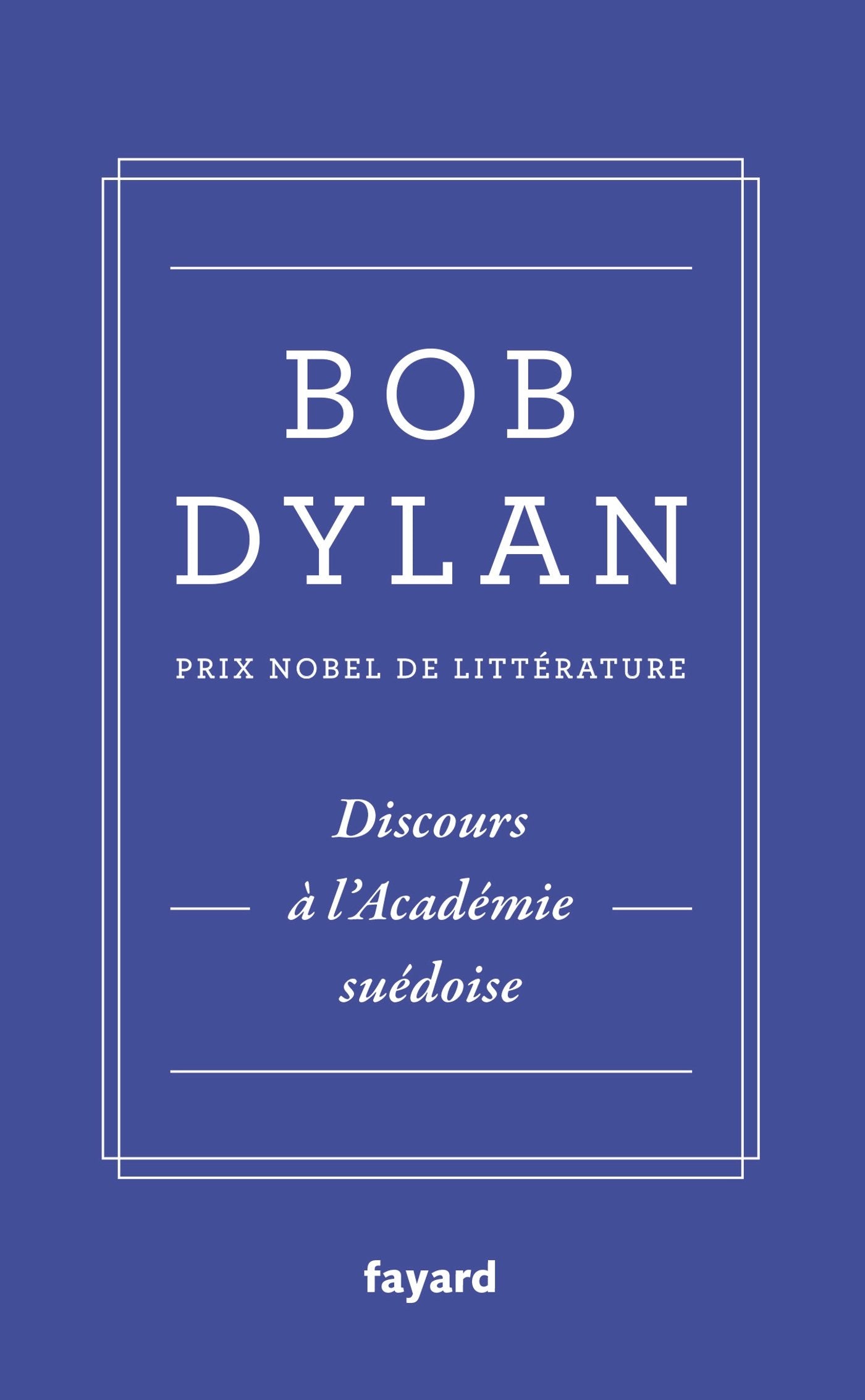 Discours à l'Académie suédoise 9782213706146