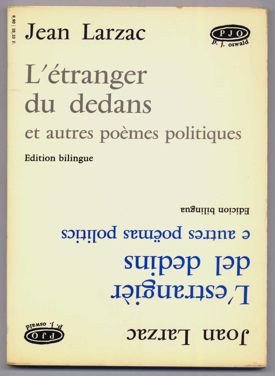 L'étranger du dedans et autres poèmes politiques (édition bilingue) 