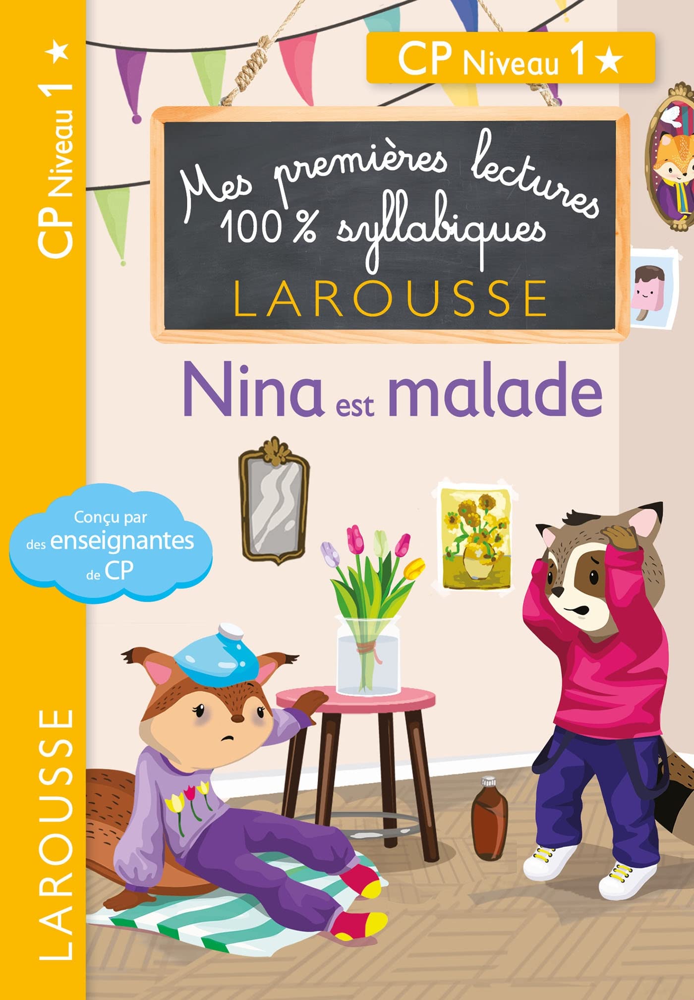 Premières lectures syllabiques - Nina est malade (Niveau 1) 9782036010512