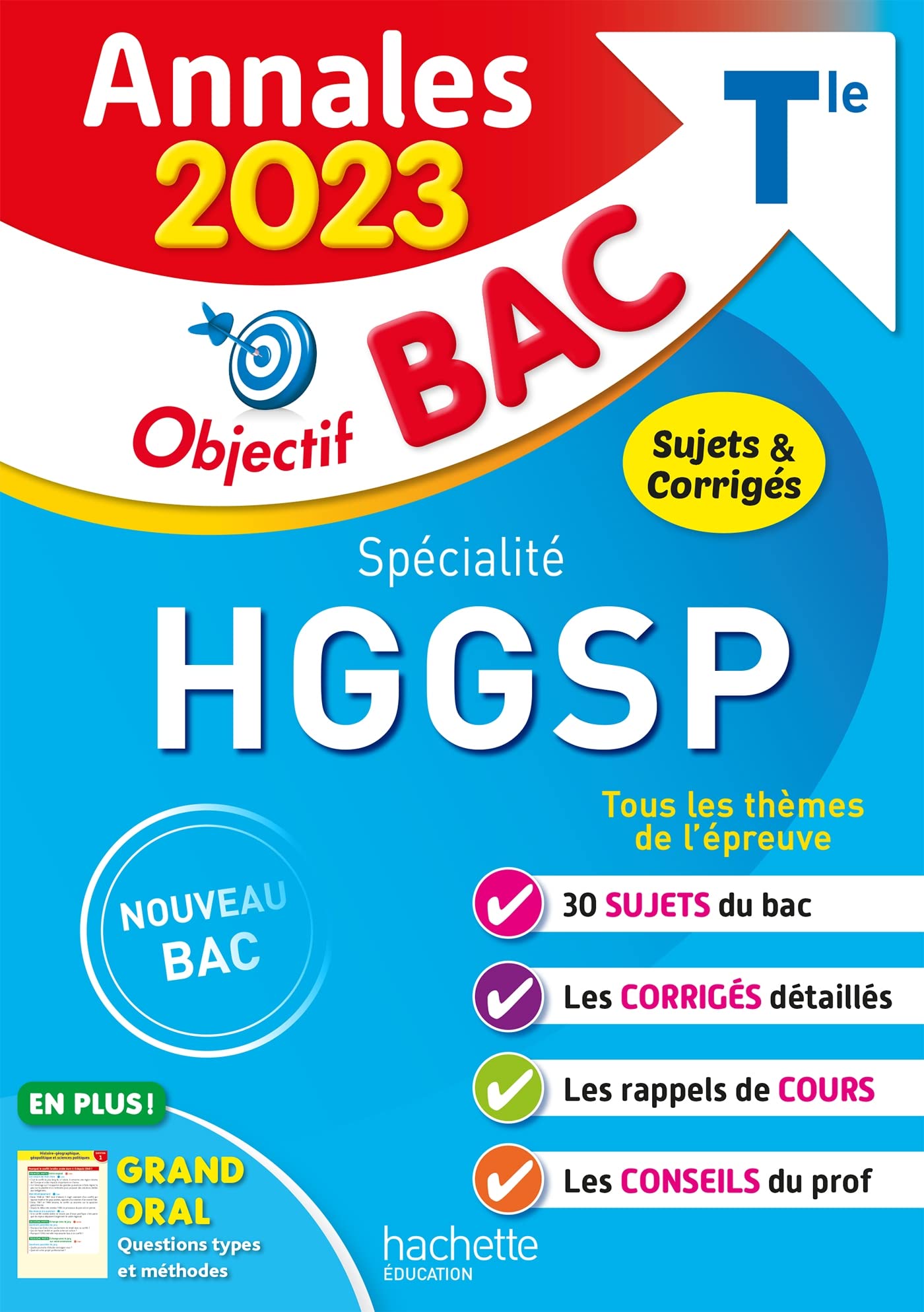 Annales Objectif BAC 2023 - Spécialité HGGSP 9782017194286