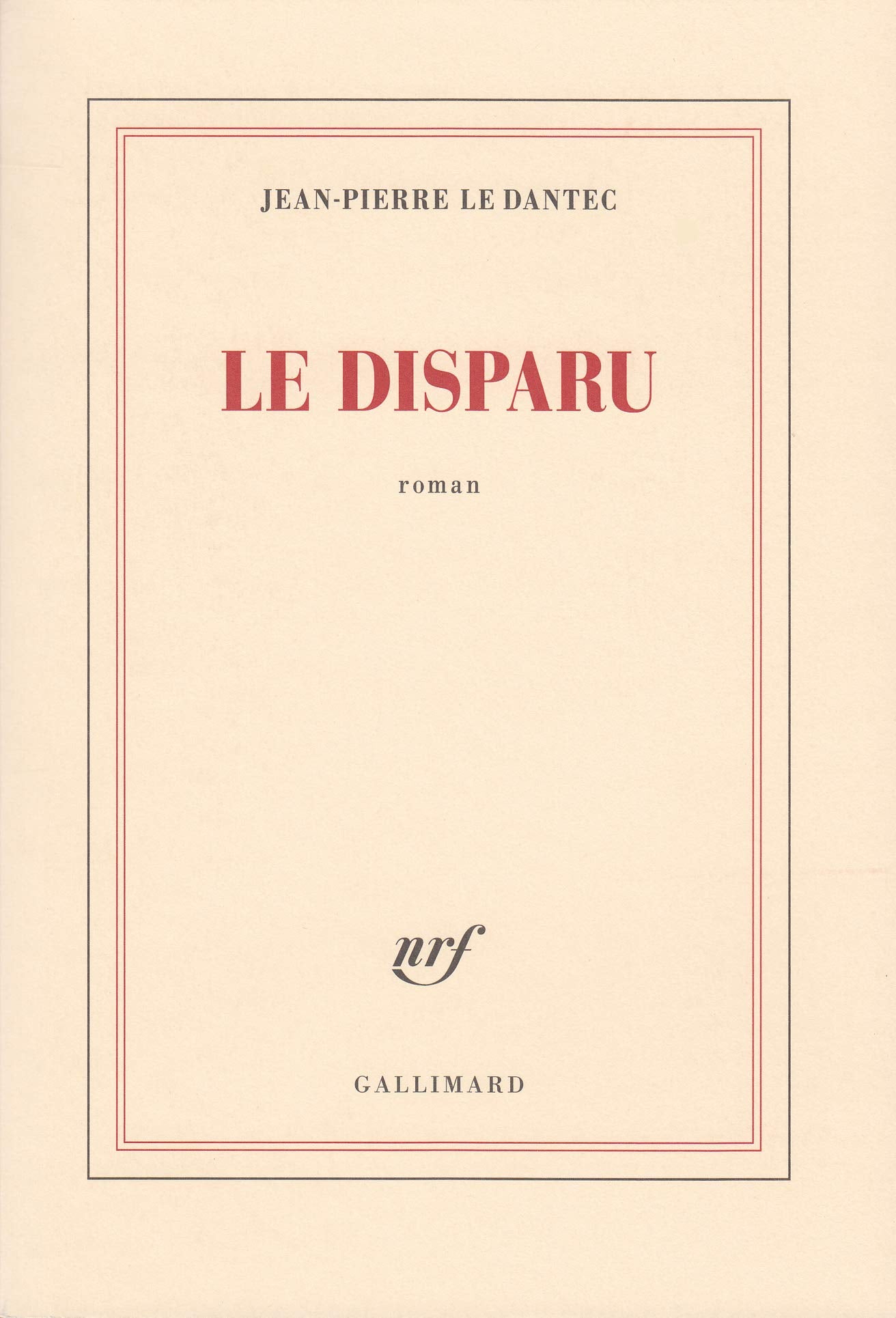 Le disparu 9782072734571