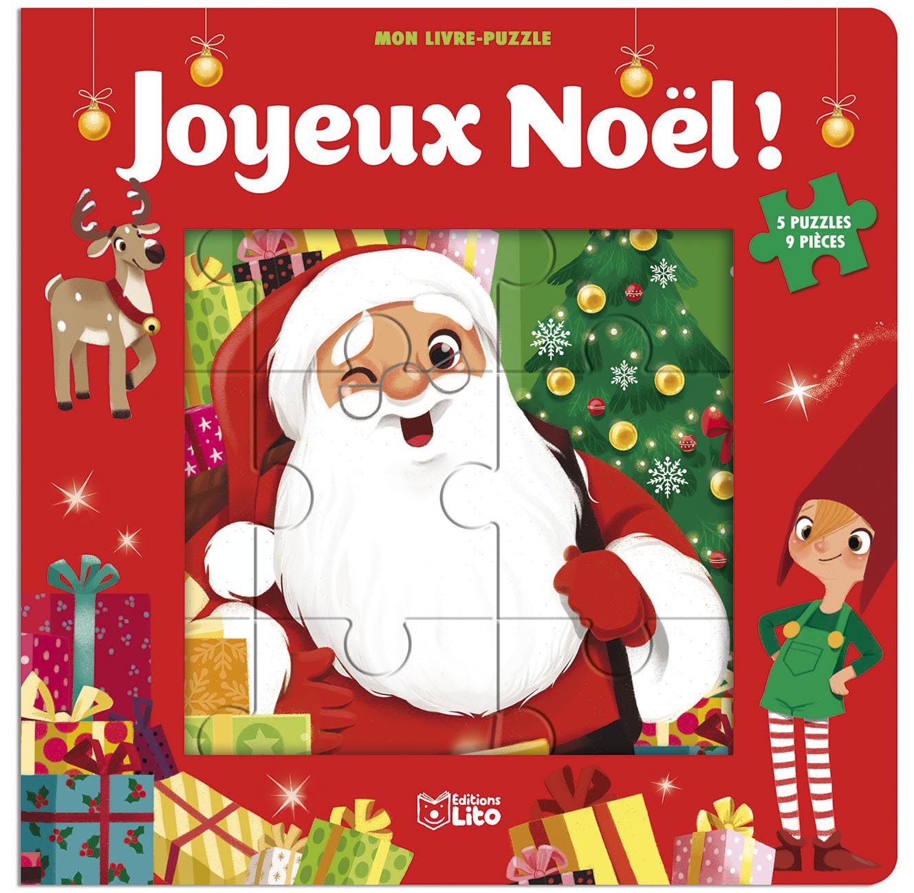 Joyeux Noël !: 5 puzzle 9 pièces 9782244309675