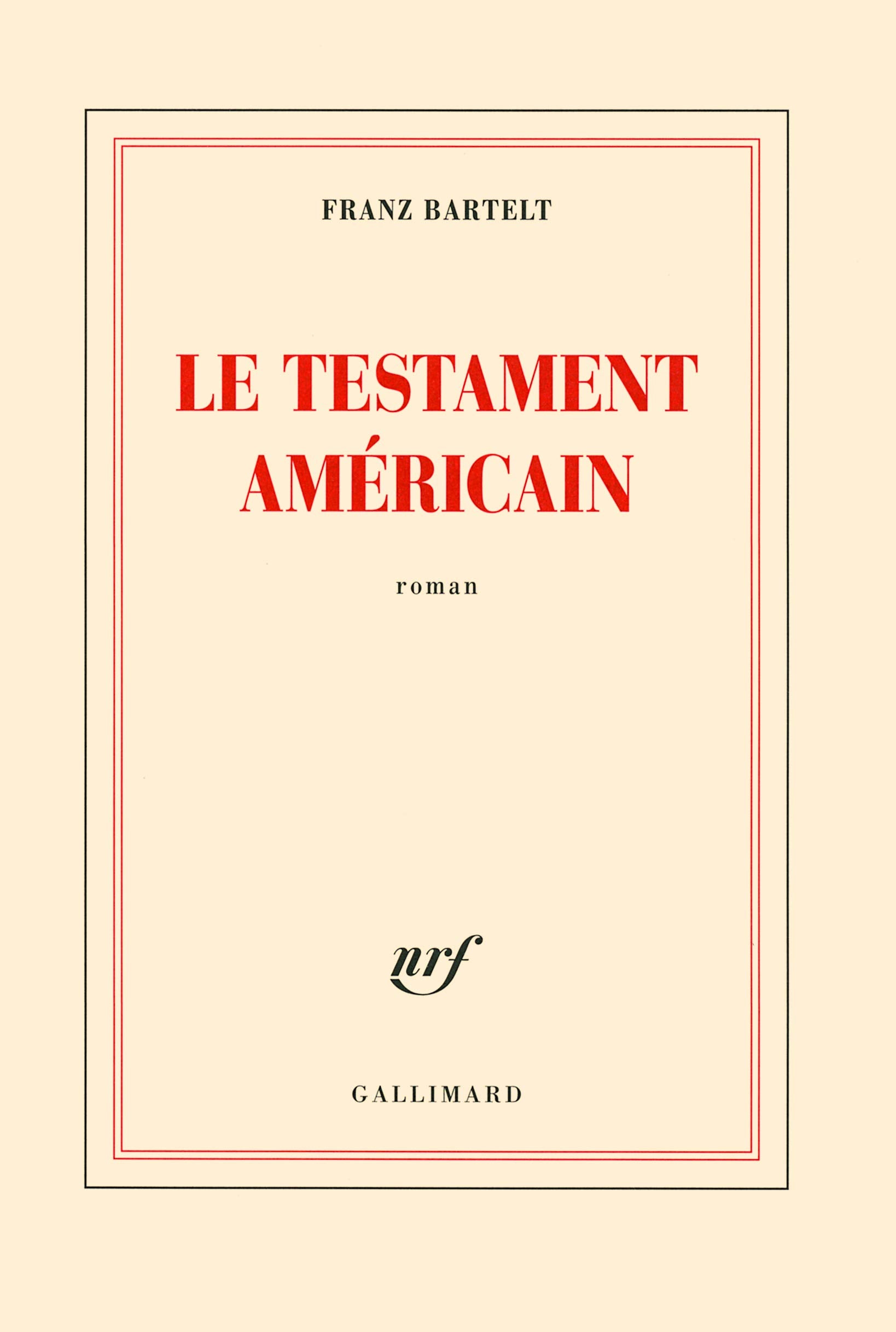 Le testament américain 9782070137008