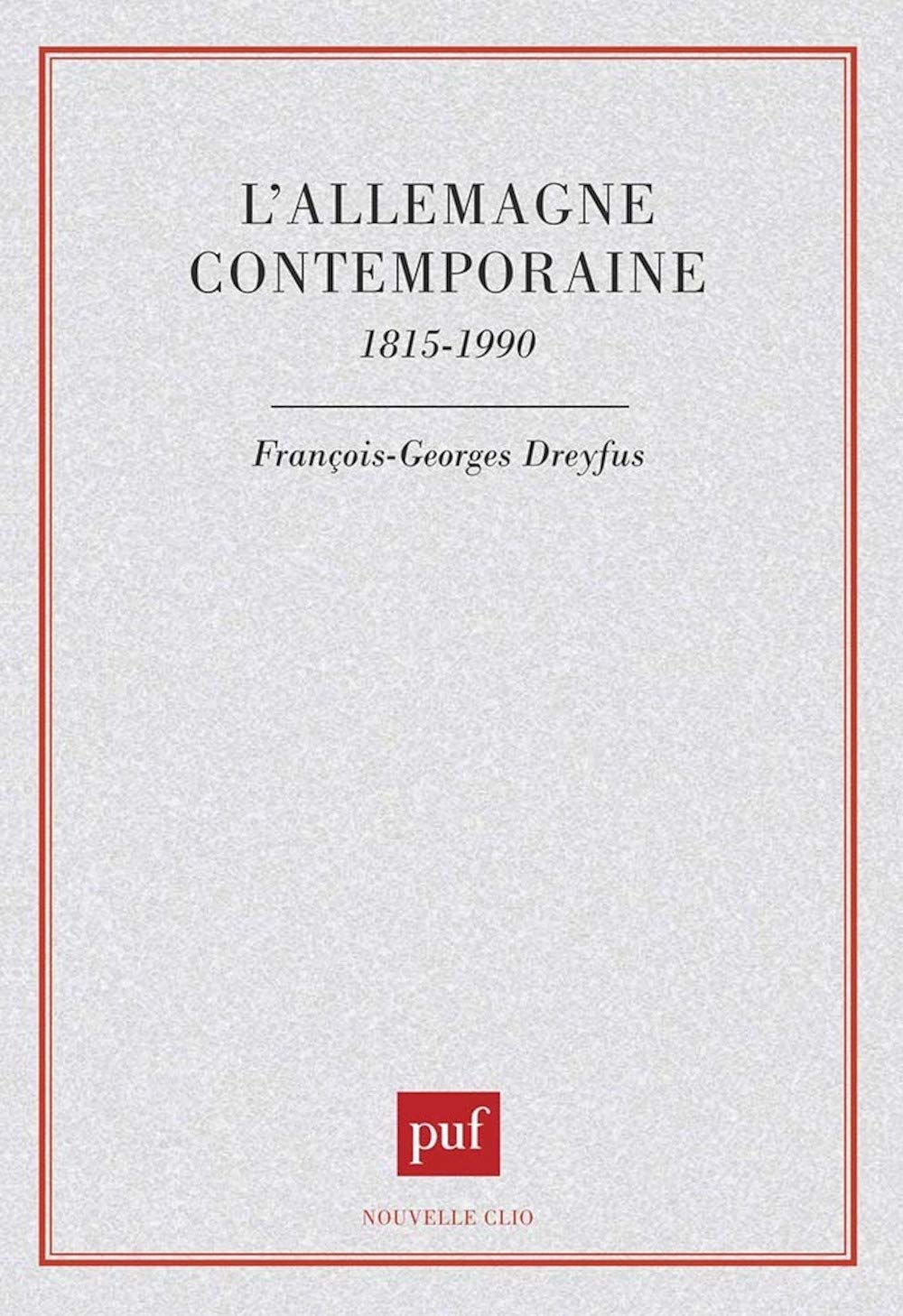 Allemagne contemporaine 1815-1990 9782130436256