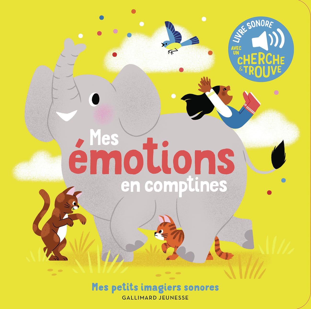 Mes émotions en comptines - Mes petits imagiers sonores - Dès 1 an 9782075176217