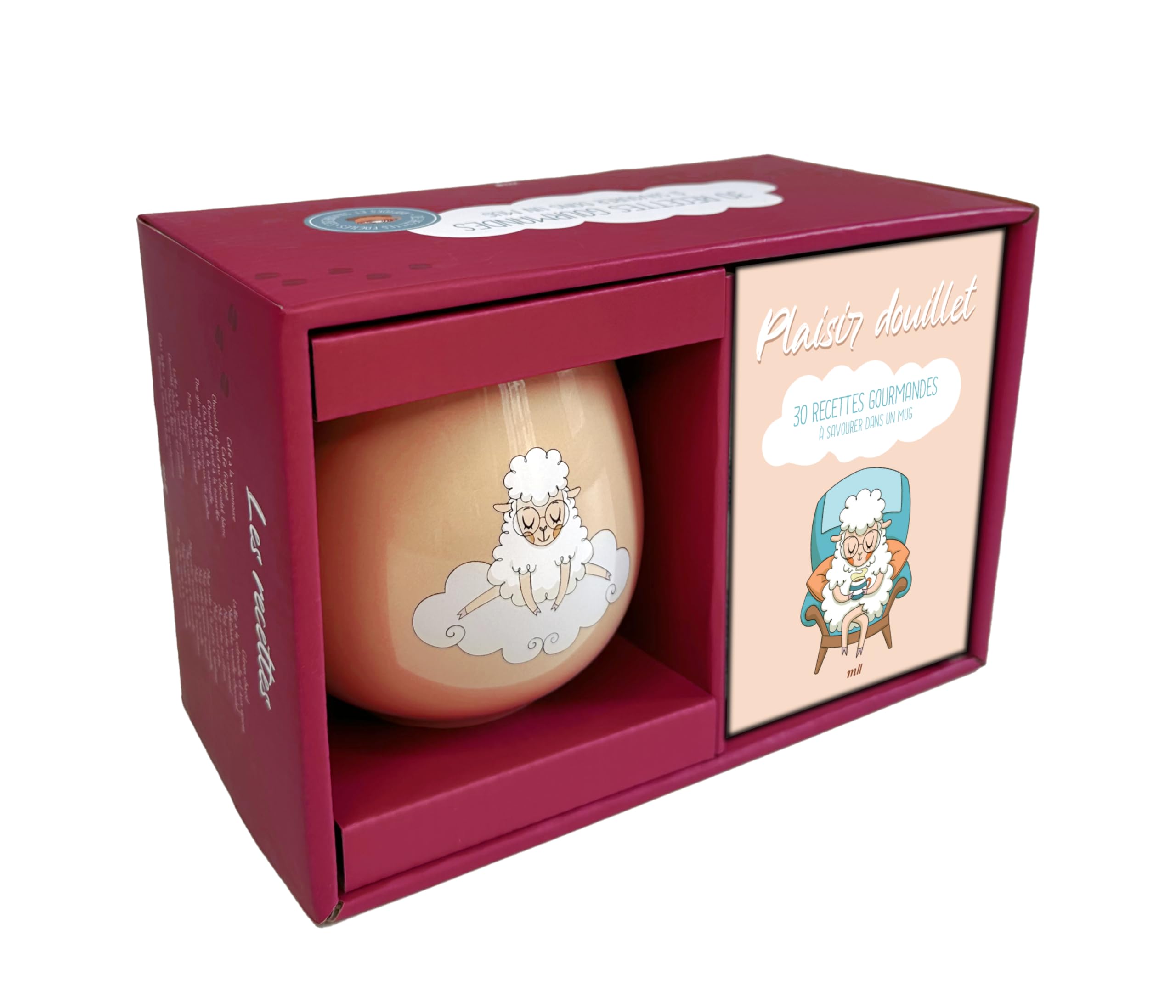 Coffret Mug - Plaisir douillet - 30 recettes gourmandes: Un joli mug en céramique et un livre 9782383559351
